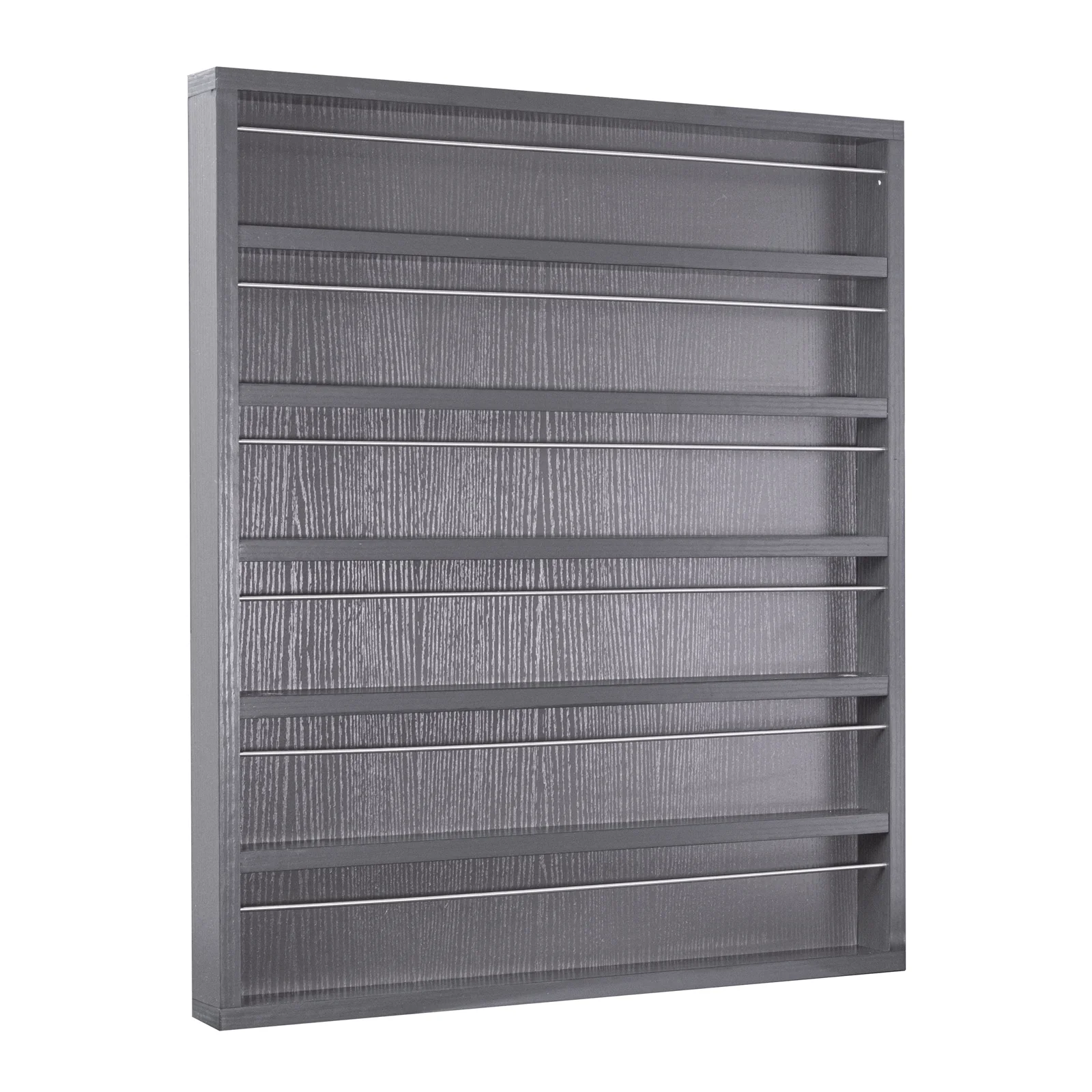 Nail Polish Wood Rack Holds Up To 90 Nail Polish Bottles Nail Salon Tattoo Ink Organization Furniture, Grey