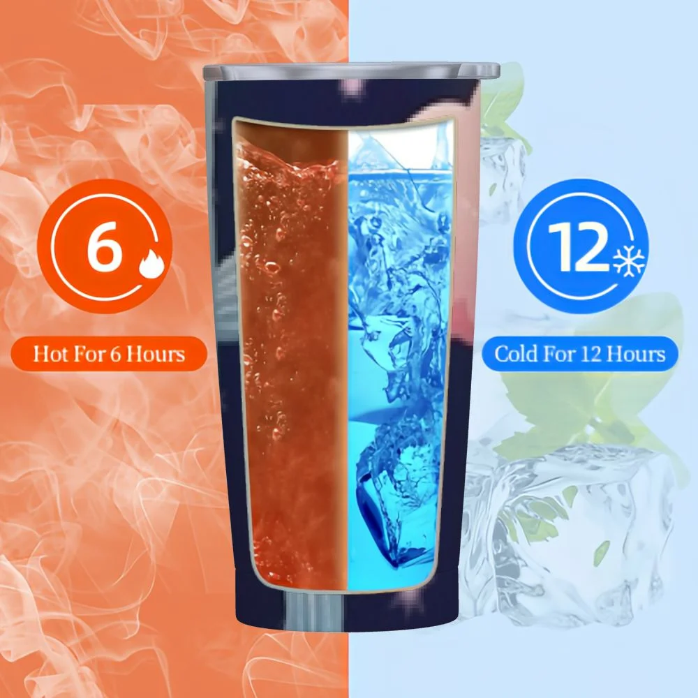 GOSMITH  Succulent Cactus Insulated Water Bottle, Stainless Steel Vacuum Double Walled Flask with Wide Mouth, Keeps Hot & Cold