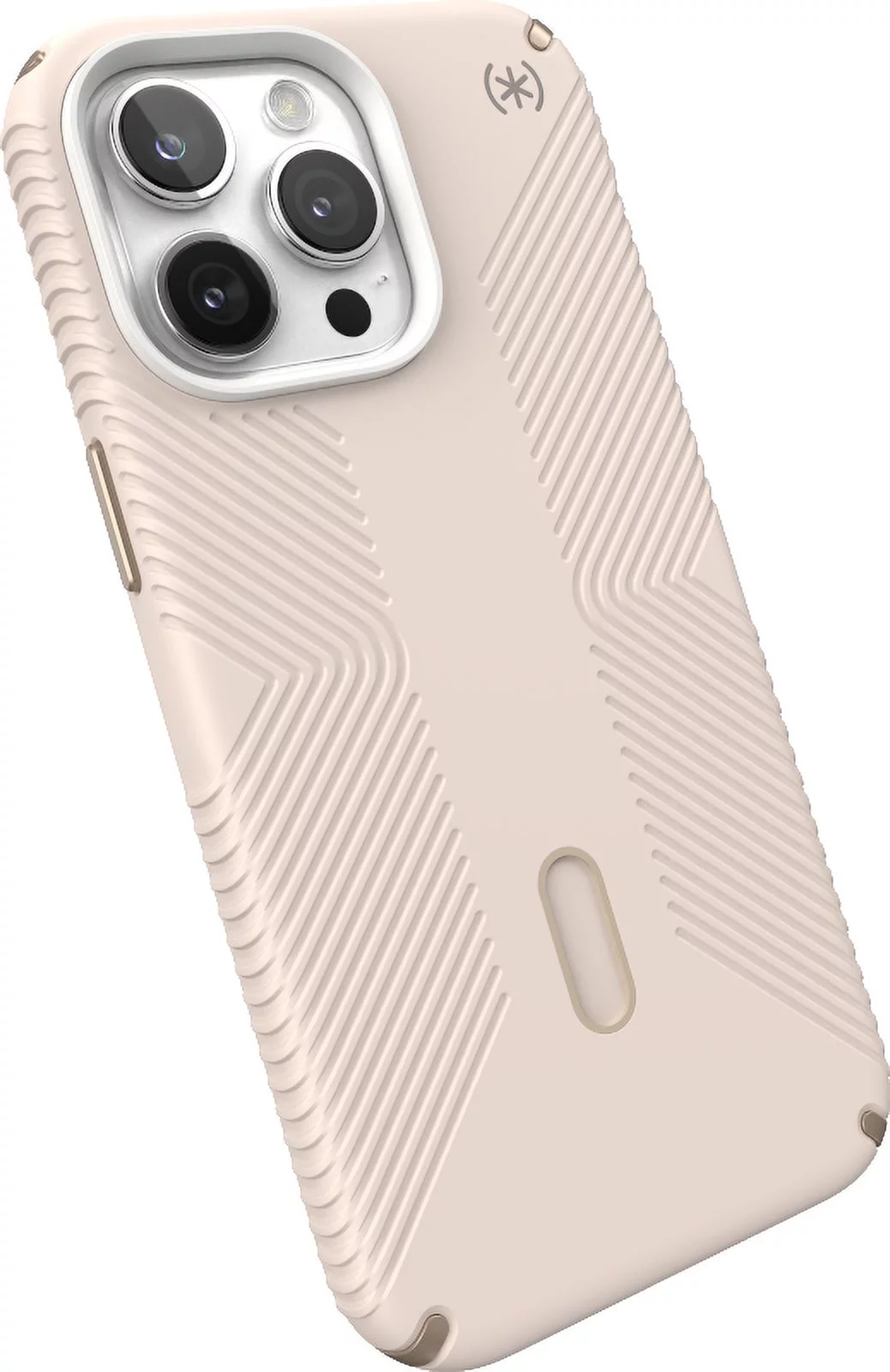 Speck iPhone 15 Pro Max Case-Presidio2 Grip-ClickLock-MagSafe-6.7 Inch Phone Case-Bleached Bone/Heirloom Gold/Hazel Brown