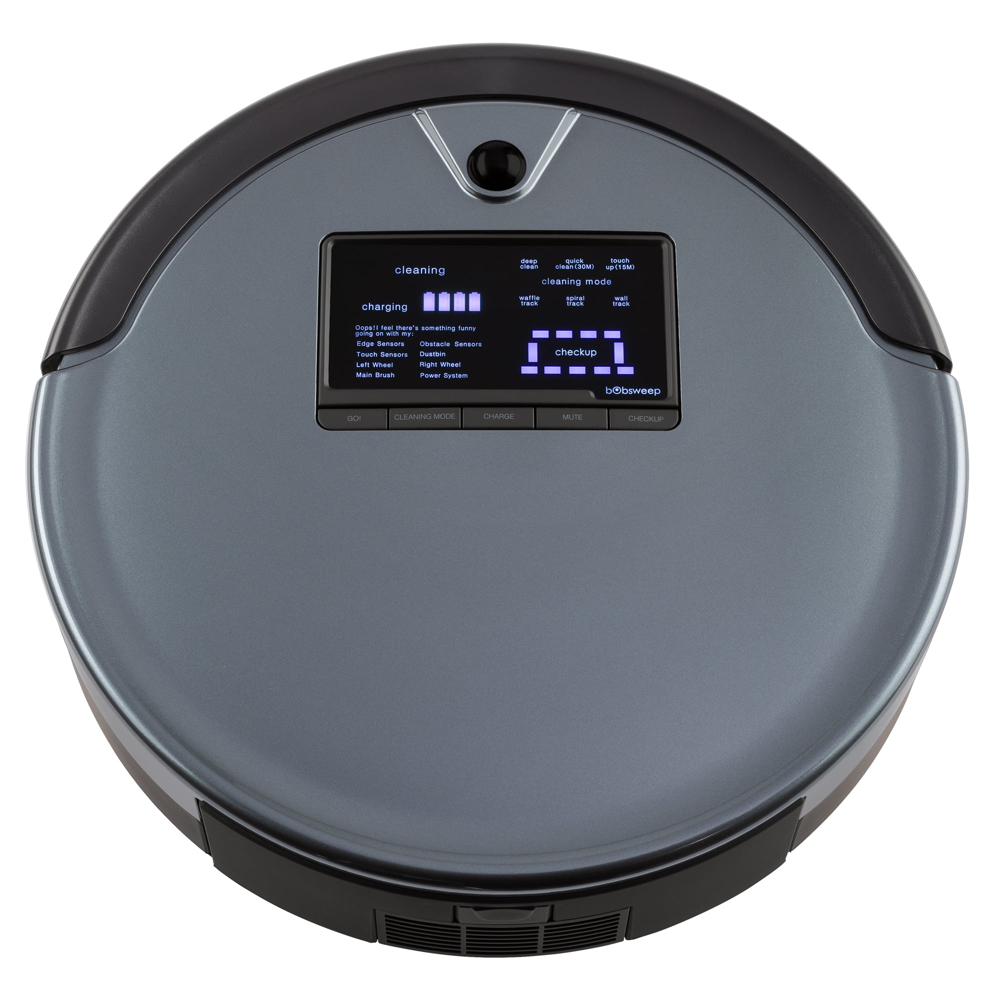 Bobsweep Pet Hair Plus Robotic Vacuum Cleaner and Mop, Charcoal