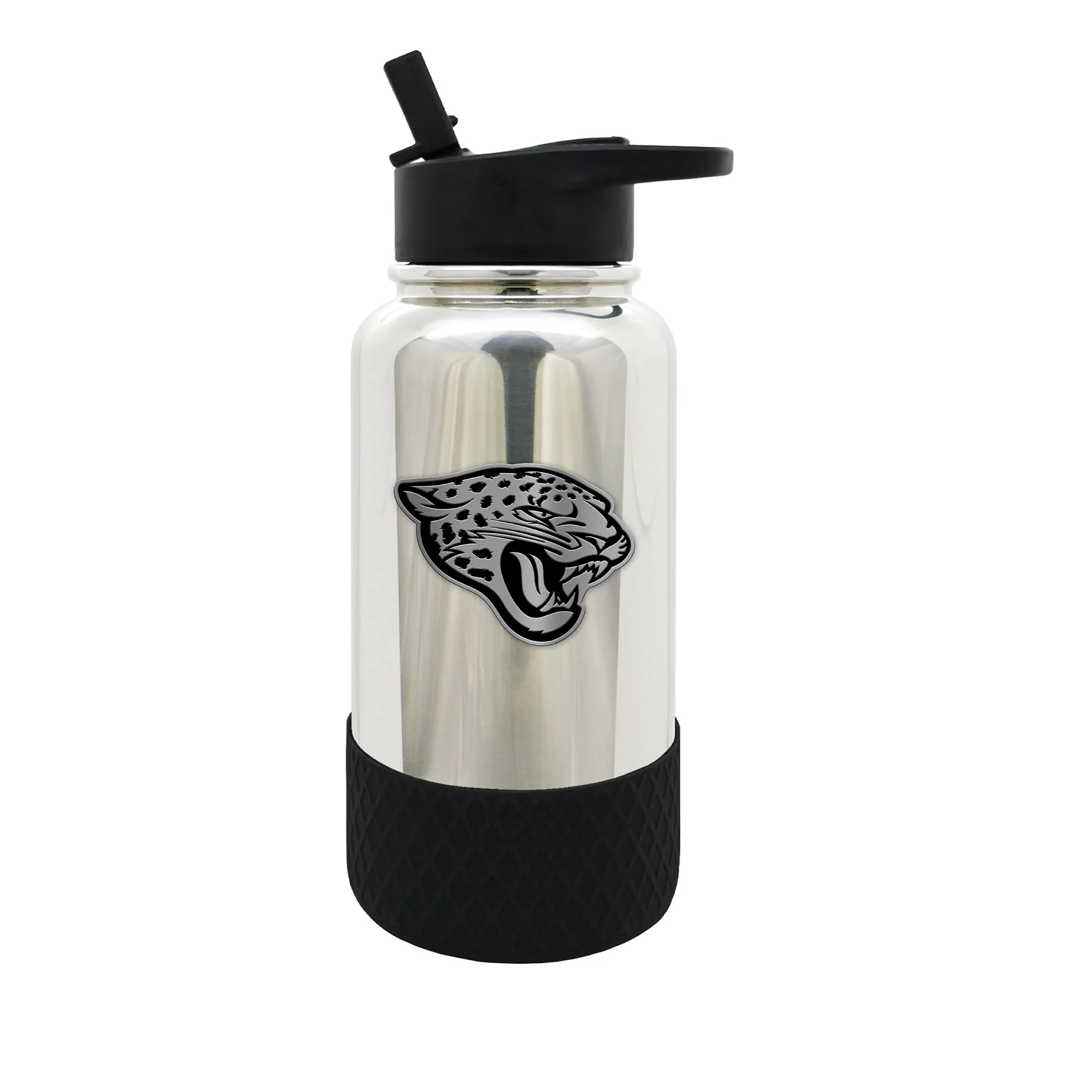Jacksonville Jaguars 32 oz. Stainless Steel Chrome Thirst Water Bottle