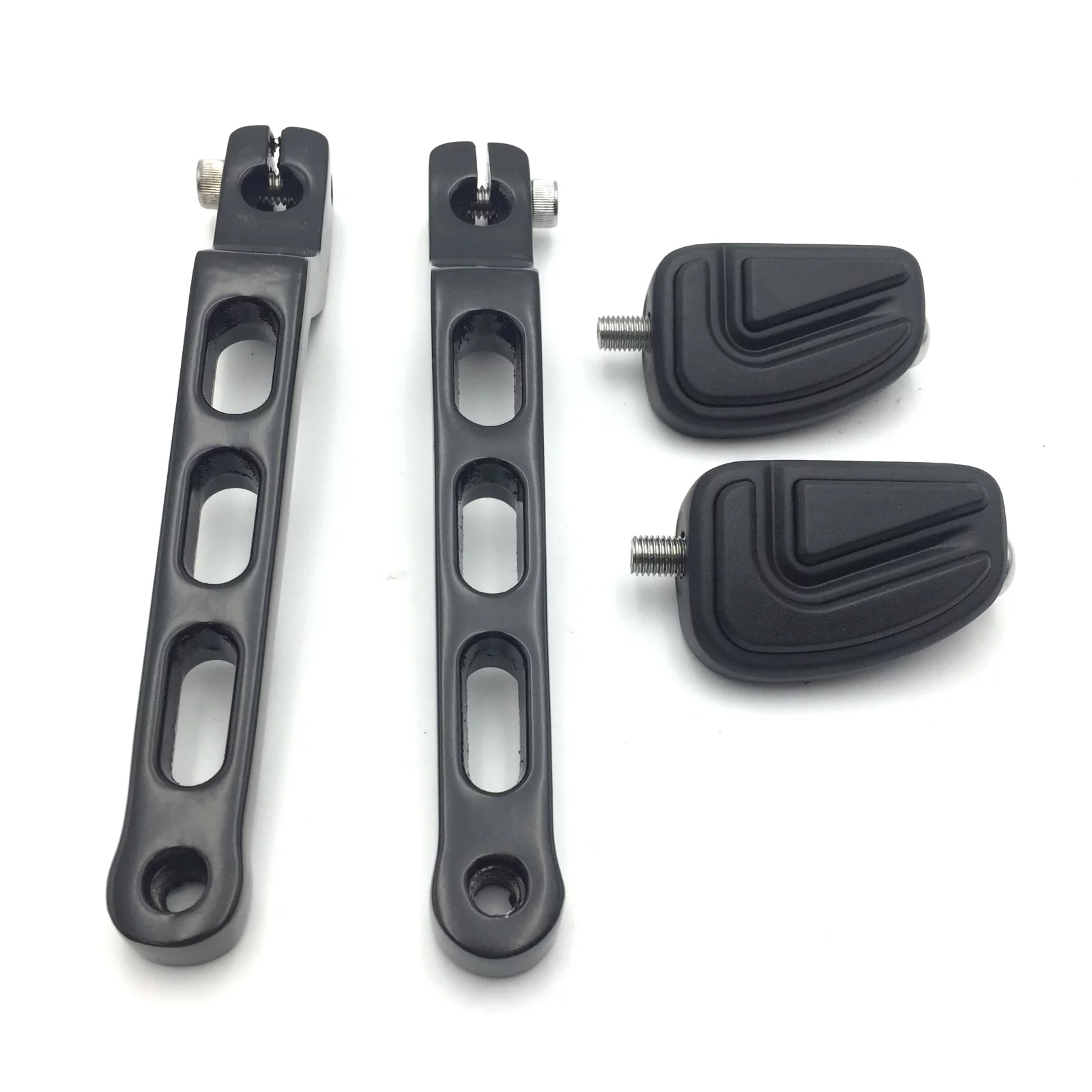 HTT Motorcycle Black Aluminum Heel/Toe Shift Levers with Airflow Shifter Pegs For Harley Davidson Electra Glide Sport FLHS 1988-2016