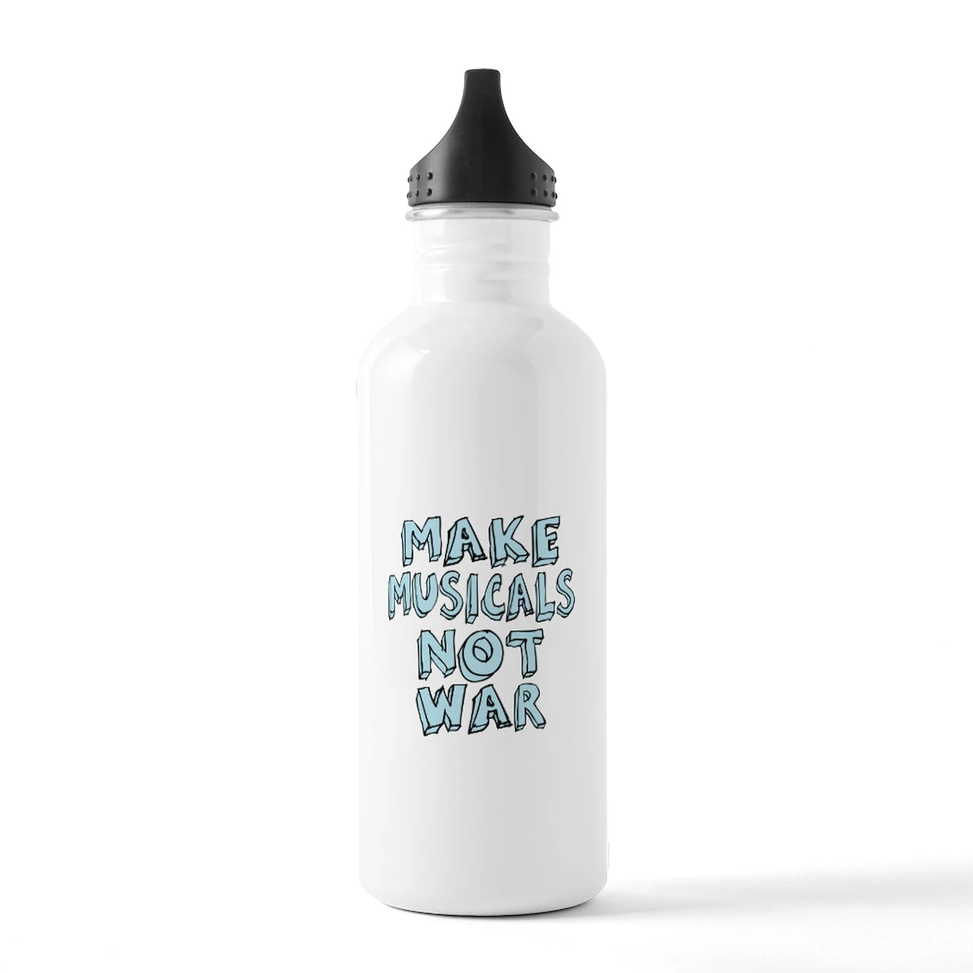 CafePress - Make Musicals Not War Stainless Water Bottle 1 - Stainless Steel Water Bottle, Sports Bottle, 1.0L