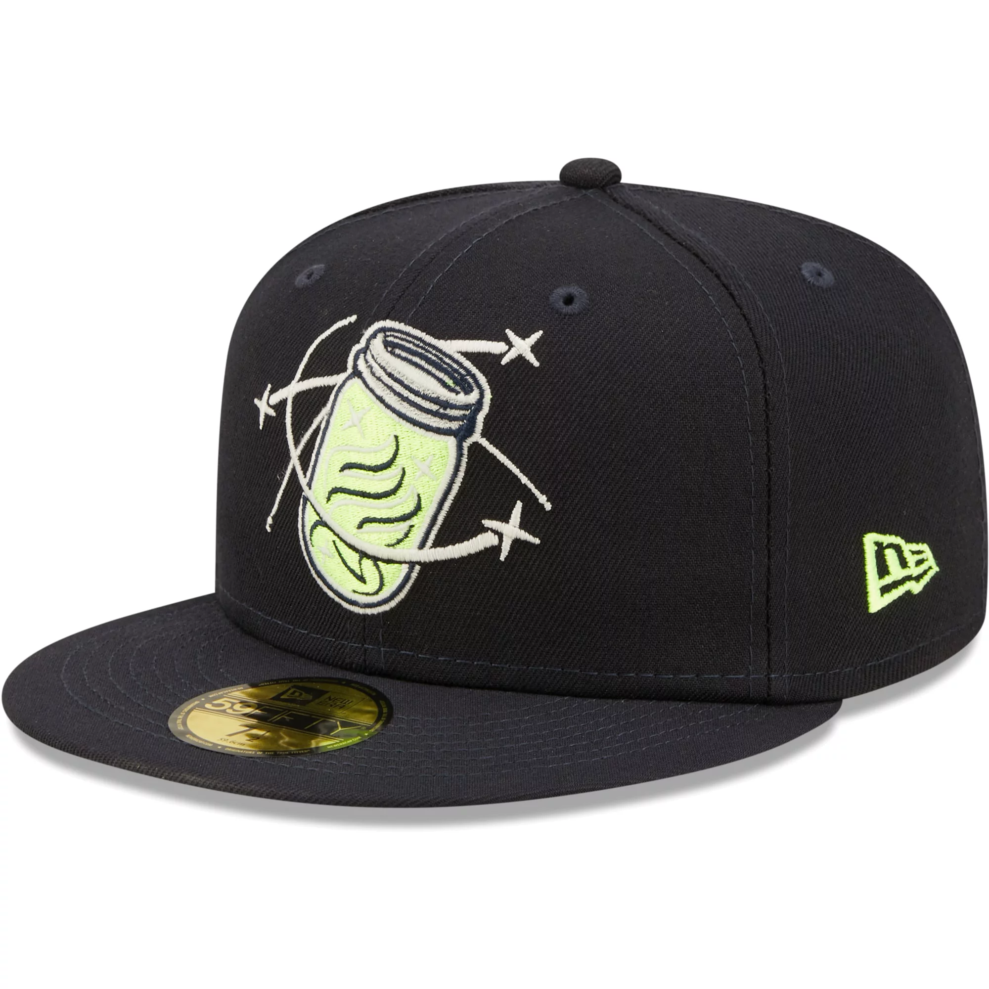 Men's New Era Navy Columbia Fireflies Authentic Collection Team Alternate 59FIFTY Fitted Hat