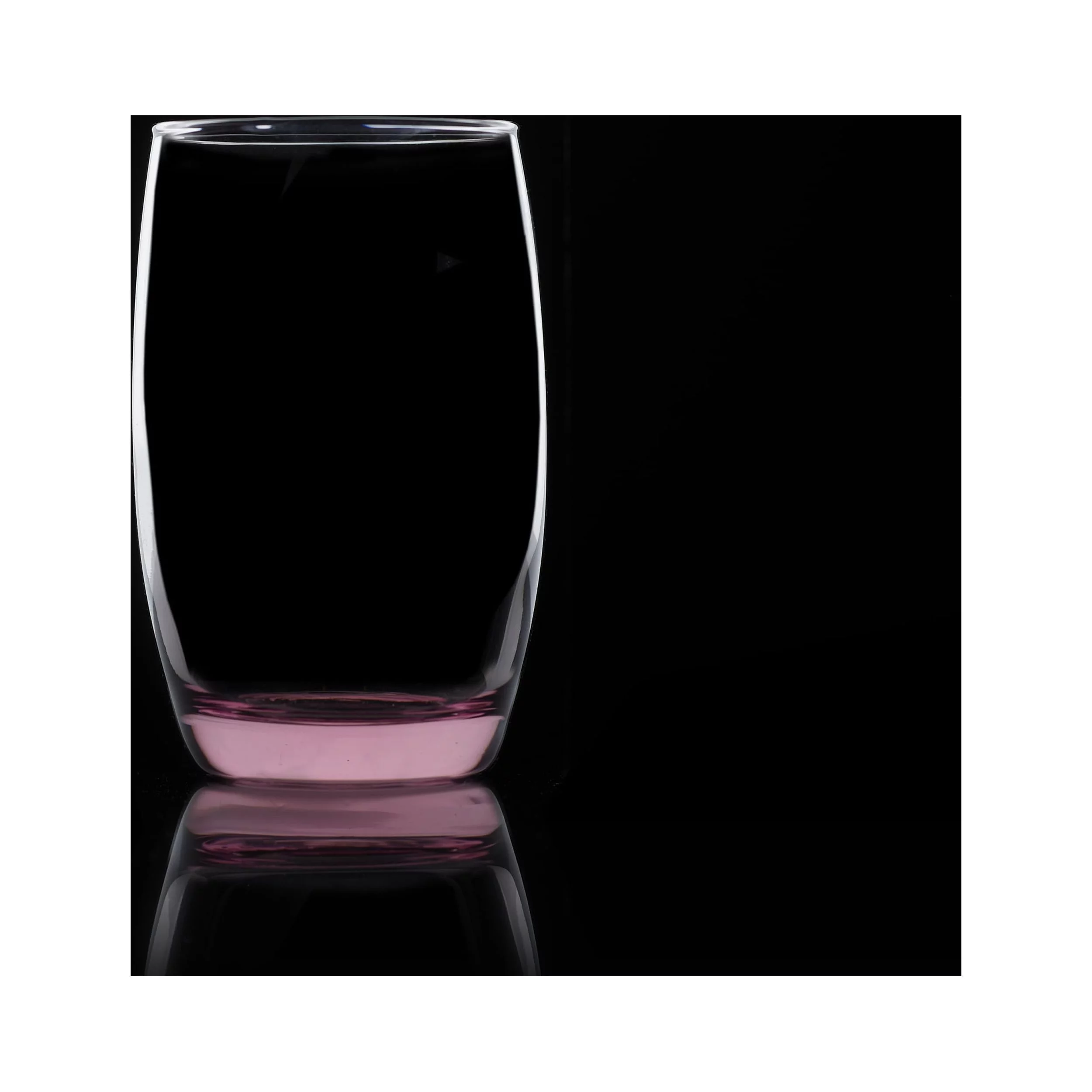 Burns Glass Italian Style Lavender Beverage Glasses 13 oz Actual Purple Glass Heavy Base  (Set of 4)