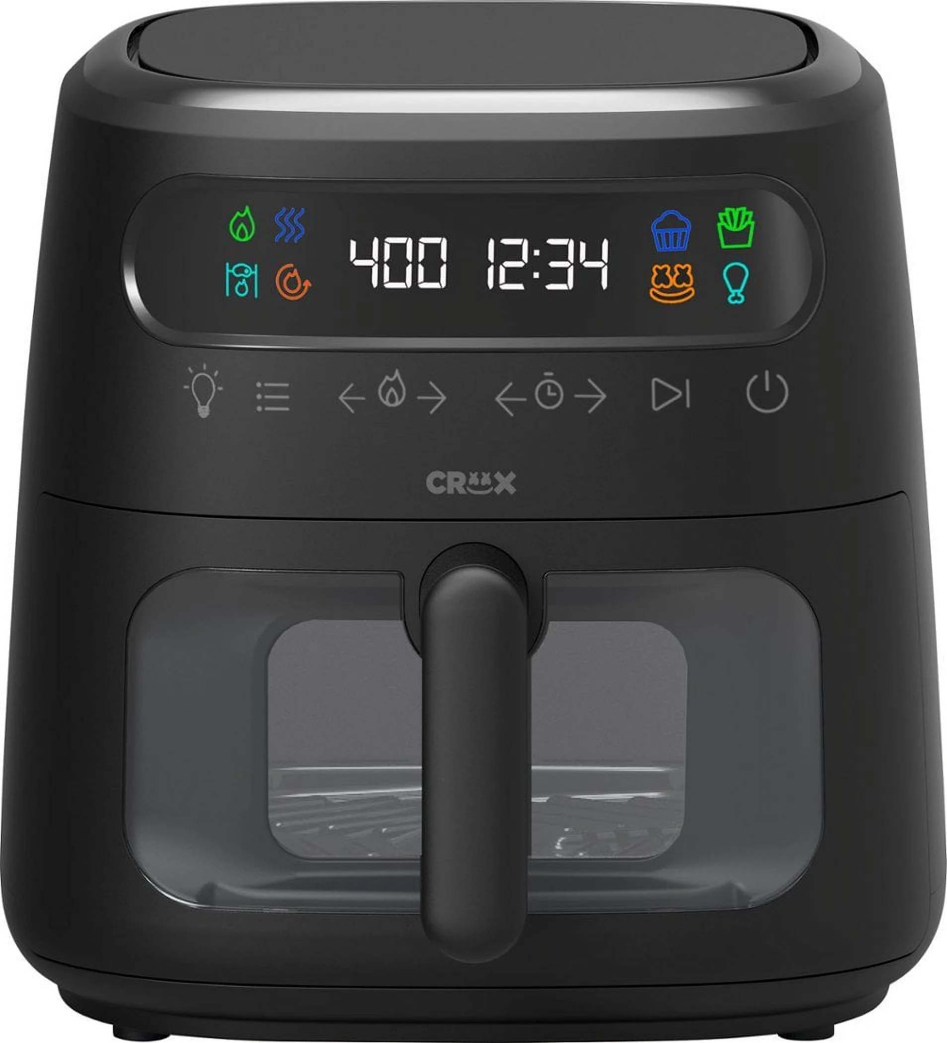 8-qt. Digital Air Fryer Kit with TurboCrisp - Black