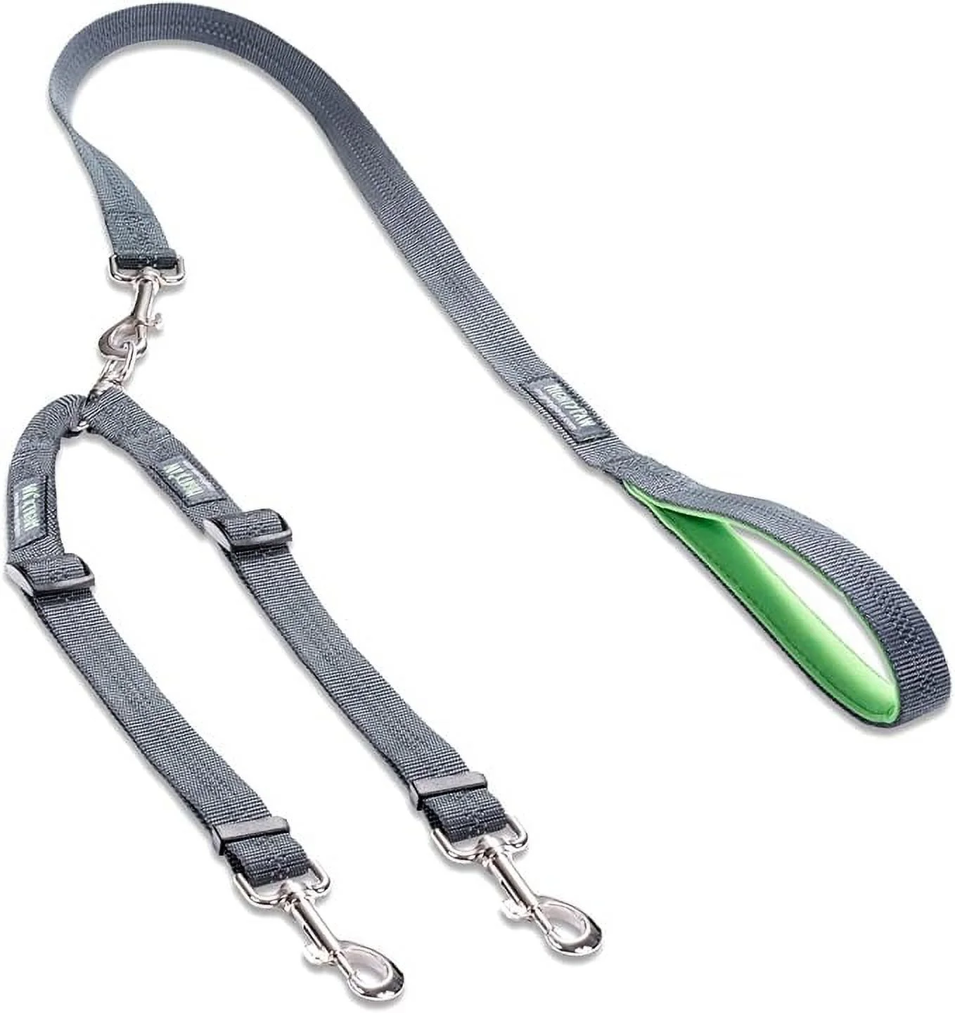 Mighty Paw Double Dog Leash | Dual Dog Leash, Two Dog Leash, Multiple Dog Leash for 2 Dogs, Double Leash for Dogs, Leash Splitter for Large and Small Dogs, 2 Dog Leash, Double Clip Dog Leash Coupler