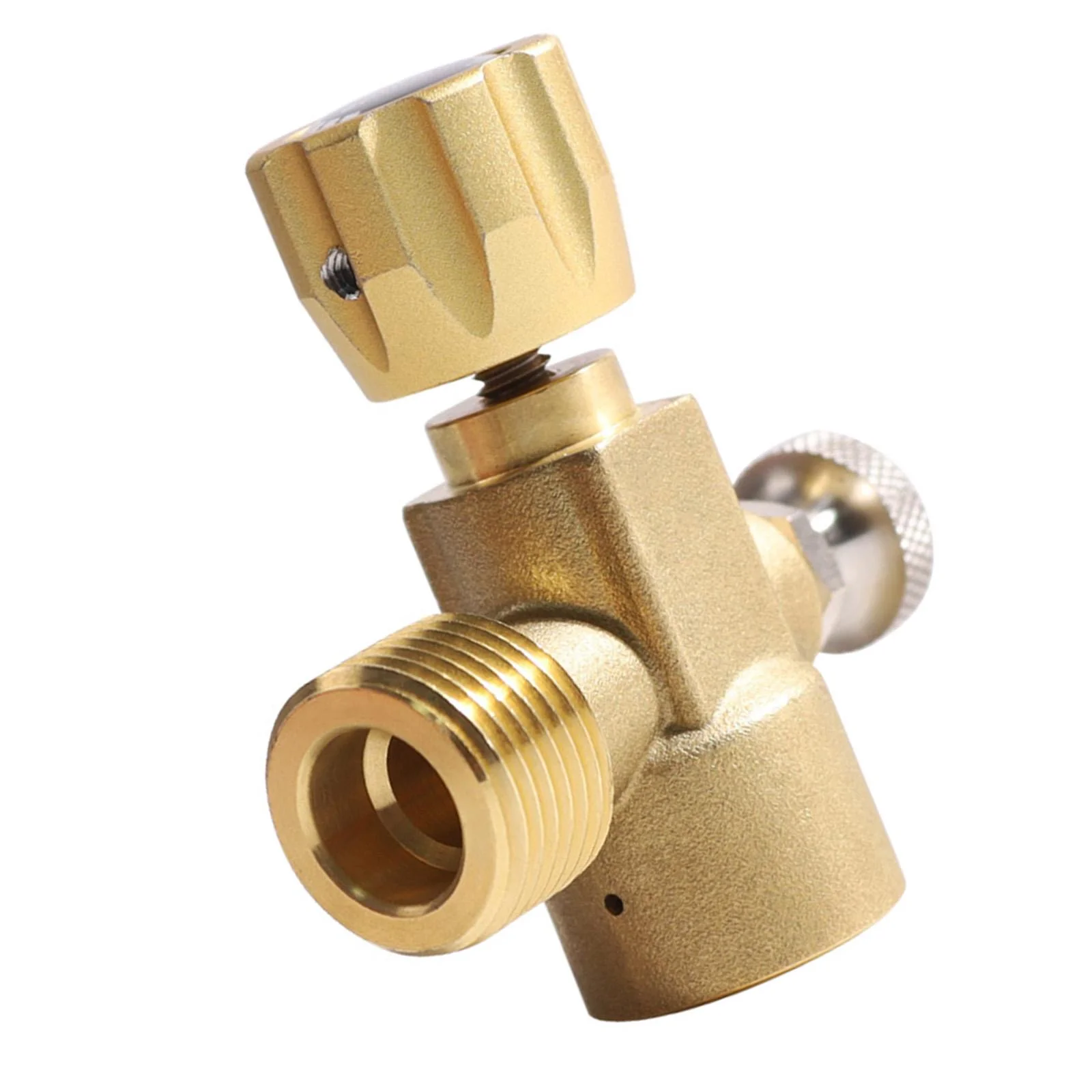 Cylinder Refill Adapter with Switch Outer Thread 4 to .8-14 Refill Bottle CO2 Cylinder Filling Adapter , Without Pressure