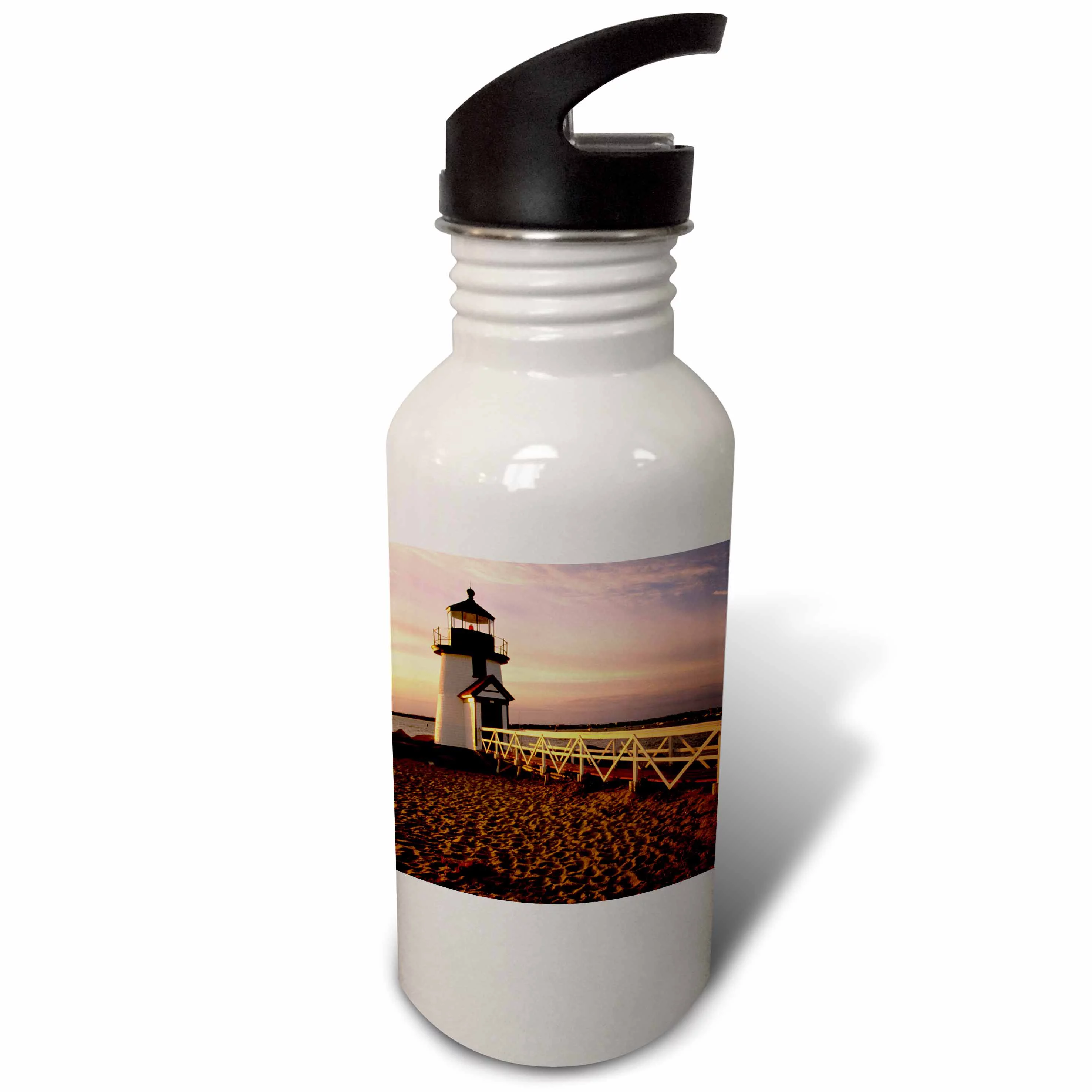 Massachusetts, Nantucket Island, Brant Point - US22 WBI0100 - Walter Bibikow 21 oz Sports Water Bottle wb-90953-1