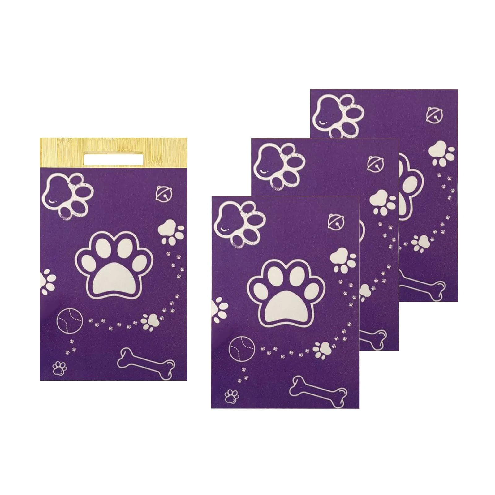 Tooyful Dog Scratch Pads Cat Nail Puppy Wooden Board No Hurt to Dog Nail Pet Supplies Trimmer, Pet Nail File for Trimming, Kitty 1 Board 3 Sandpapers