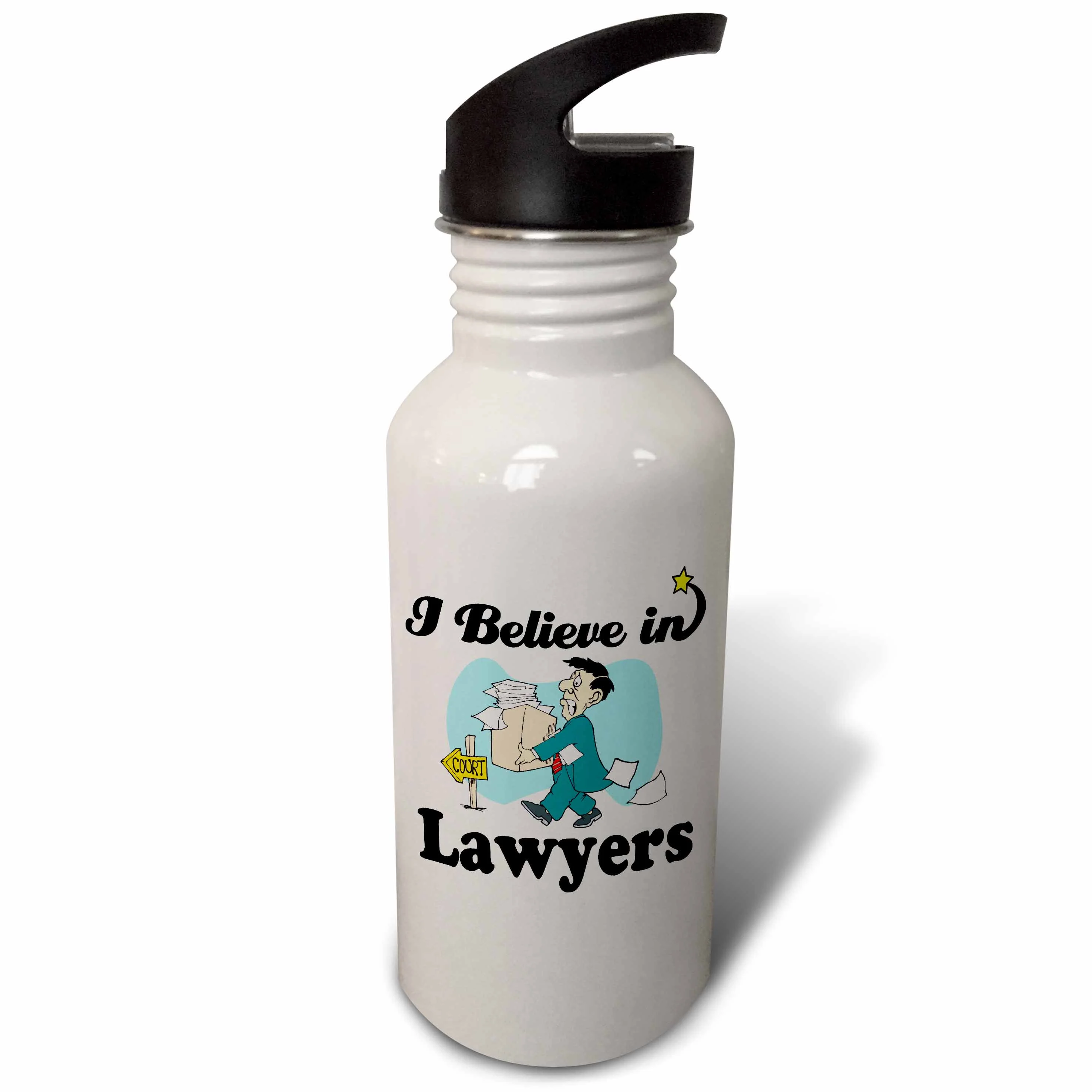 I Believe In Lawyers 21 oz Sports Water Bottle wb-105271-1
