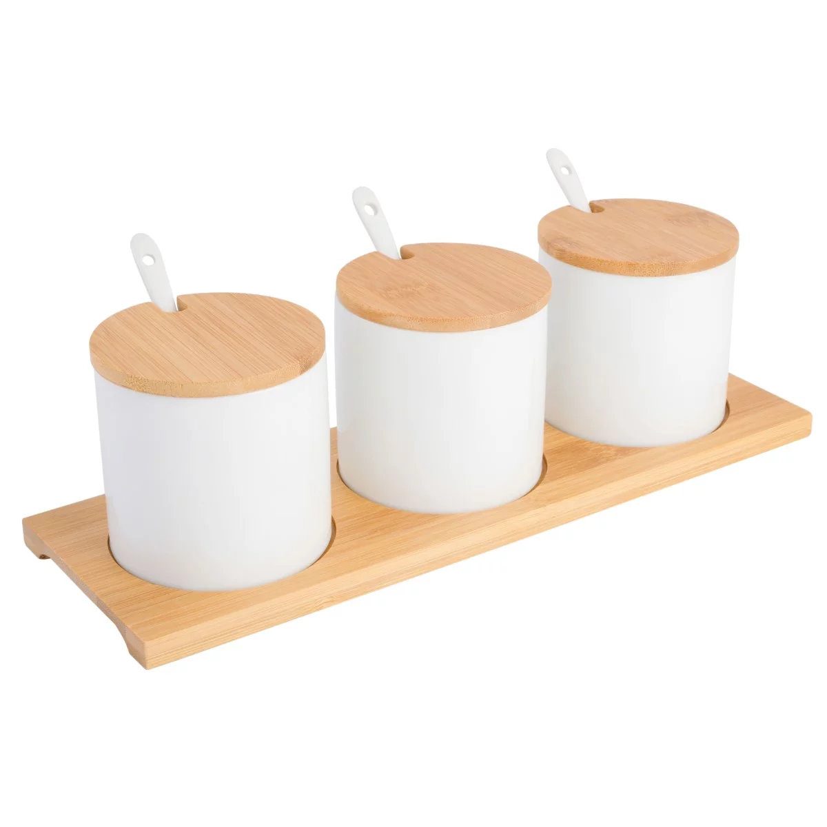 Gibson Home Gracious Dining 10 Piece Condiment Jars W/ Spoon and Lid Set