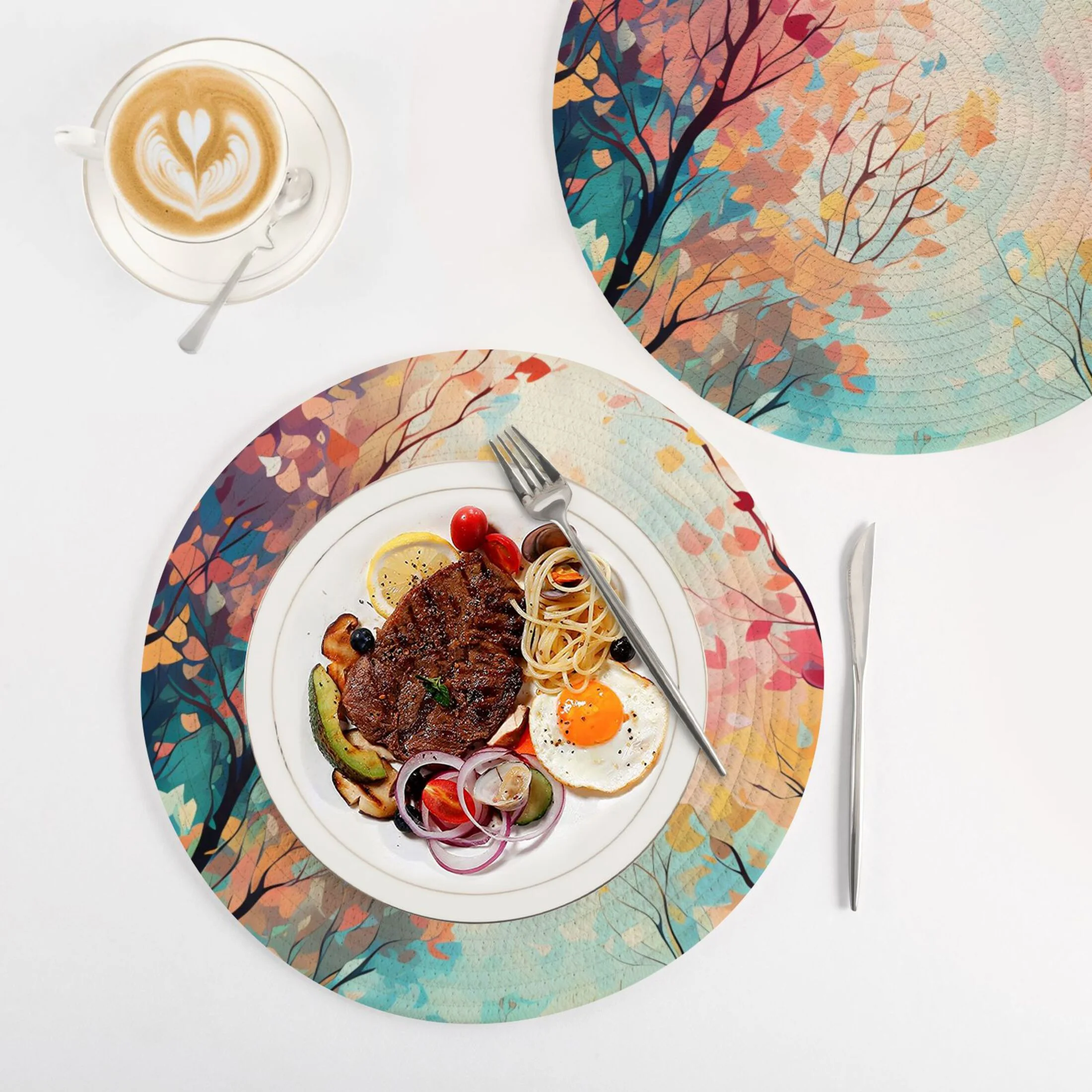 Abstract Trees 3 PCs Pot Holders Trivets Kitchen 15