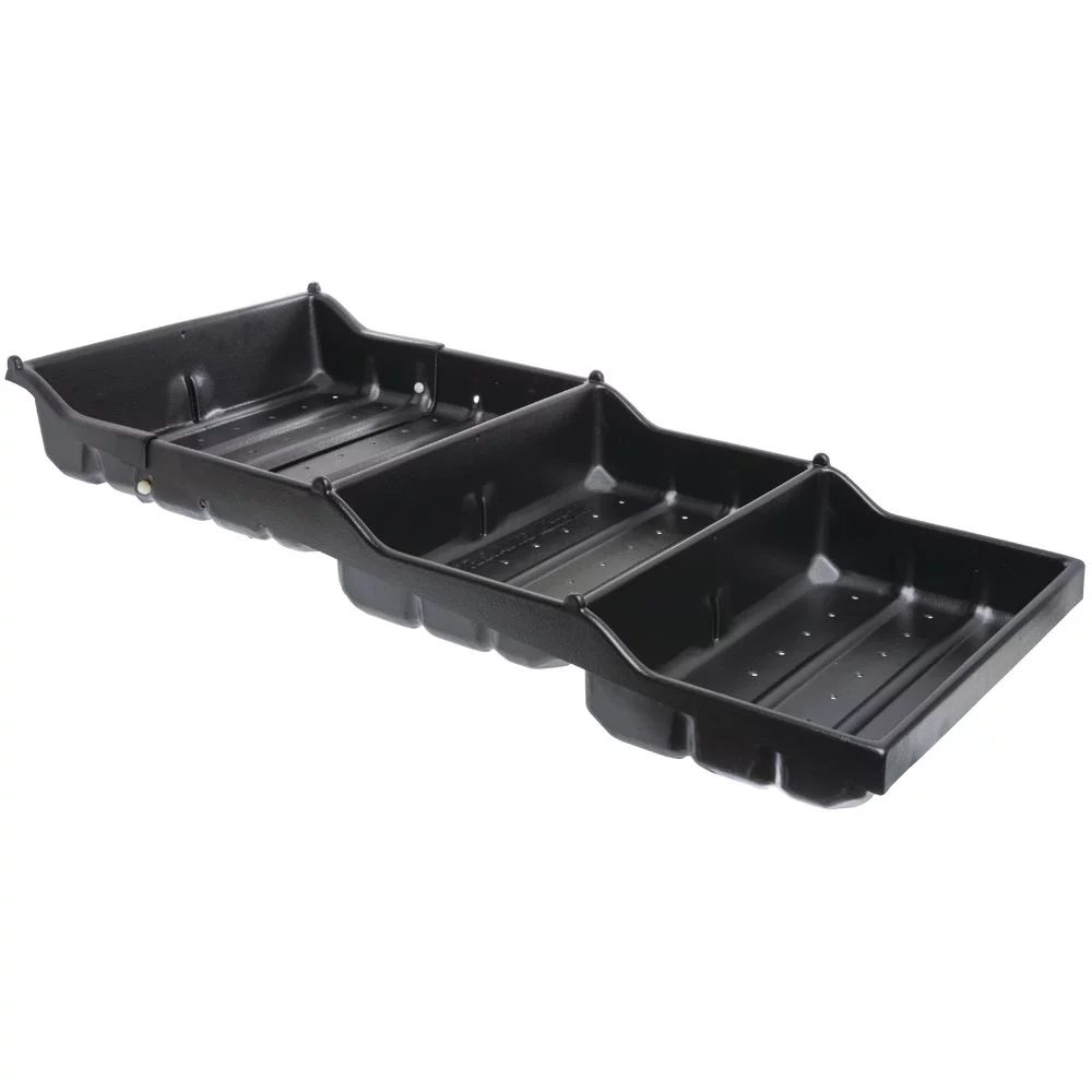 HUBERT Adjustable Produce Tray with 3 Compartments Black - 38