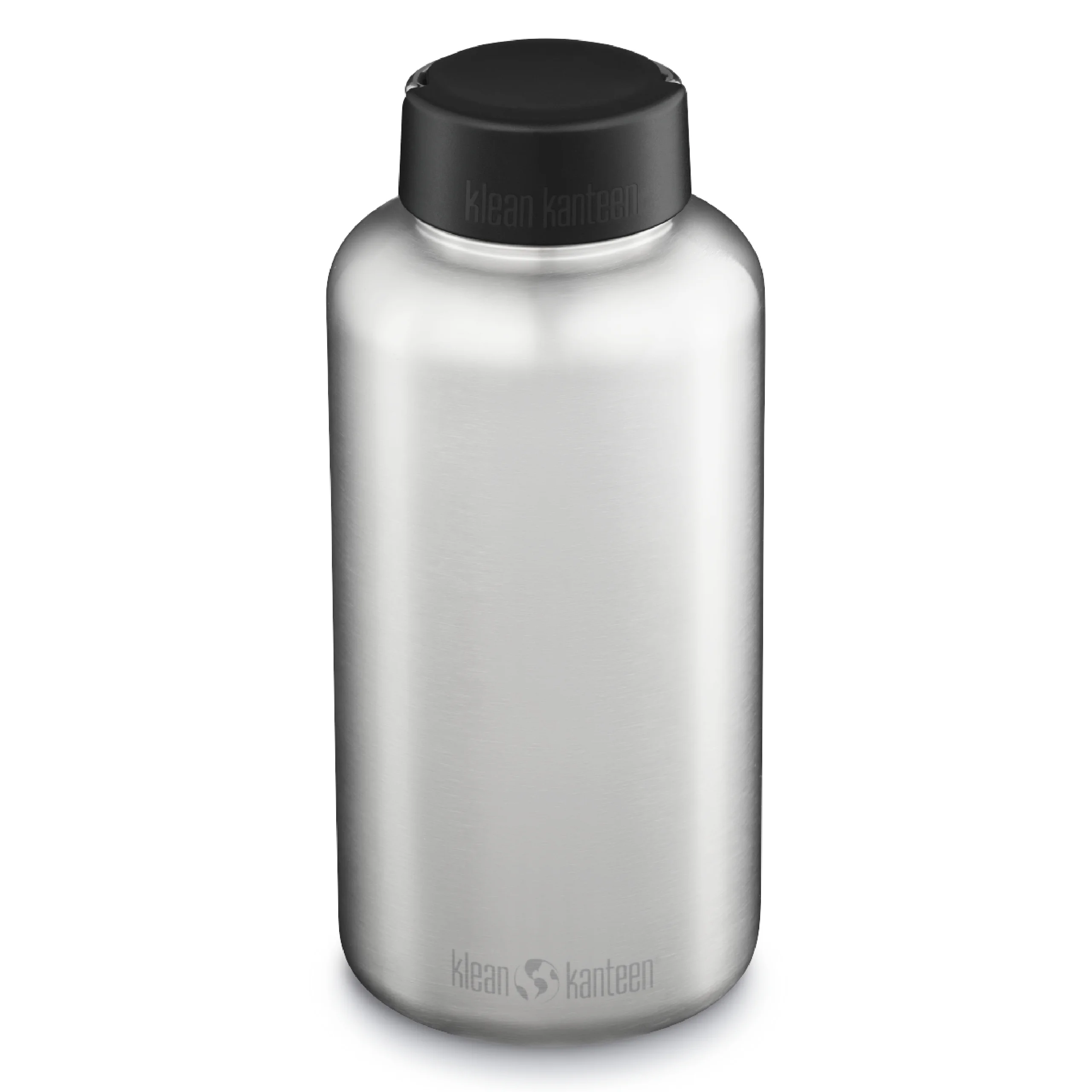 Klean Kanteen Wide w/Wide Loop Cap, 64oz, Brushed Stainless