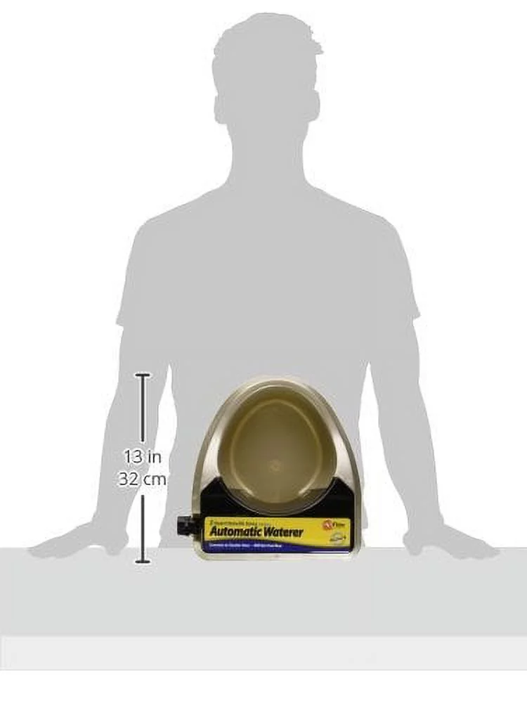 RPI AB021H Silver / Black RPI AQUA BUDDY AUTOMATIC FLOAT WATERER 2 QUART SILVER / BLACK 11 X 10 X 5.5