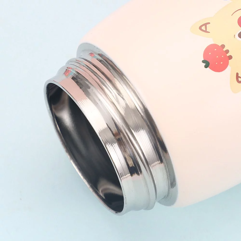 420ml Creative Temperature Touch Display Leak-Proof Thermal Mug Water Bottle Water Cup Stainless Steel PURPLE