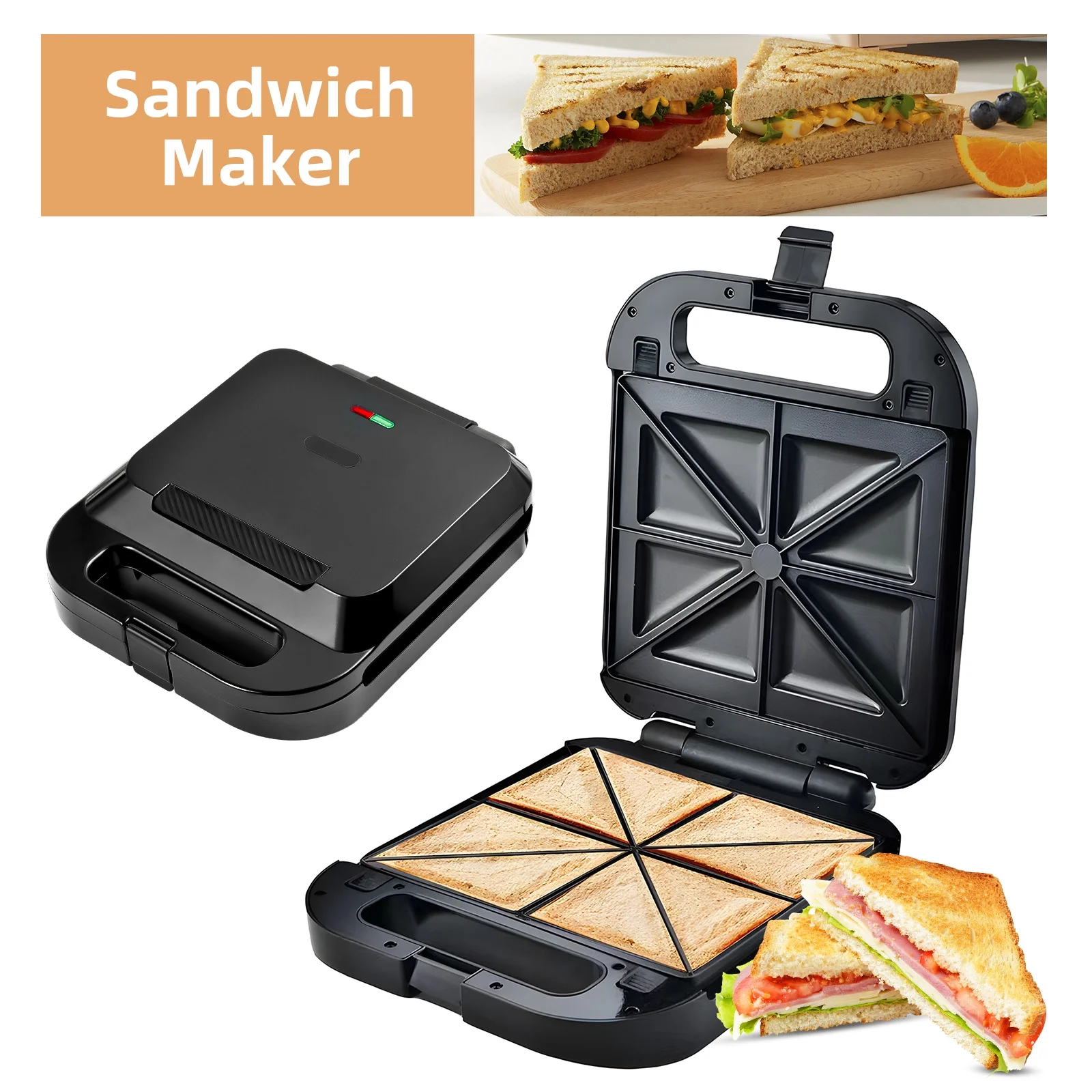 Andoer Electric toaster,And Afternoon Tea Dessert Toaster Use Toaster And Afternoon 3-in-1 Press Iron 1400w 3-in-1 Press Donut Maker Press Iron Set Iron Set Dessert Nonstick Plates Huiop