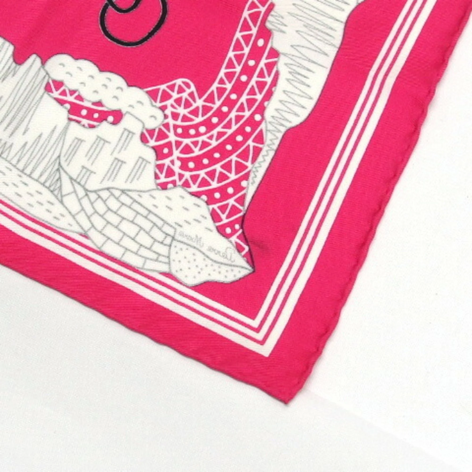 Pre-Owned Hermes Les Canyons Etoiles From the canyons to stars Carre 55 scarf (Good)