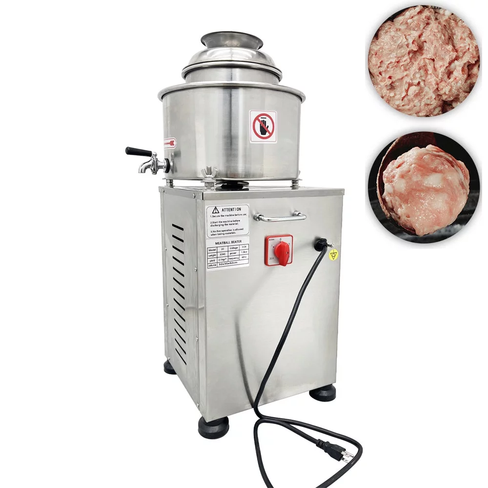 INTSUPERMAI Electric Meat Paste Meat Puree Beating Machine Stainless Steel