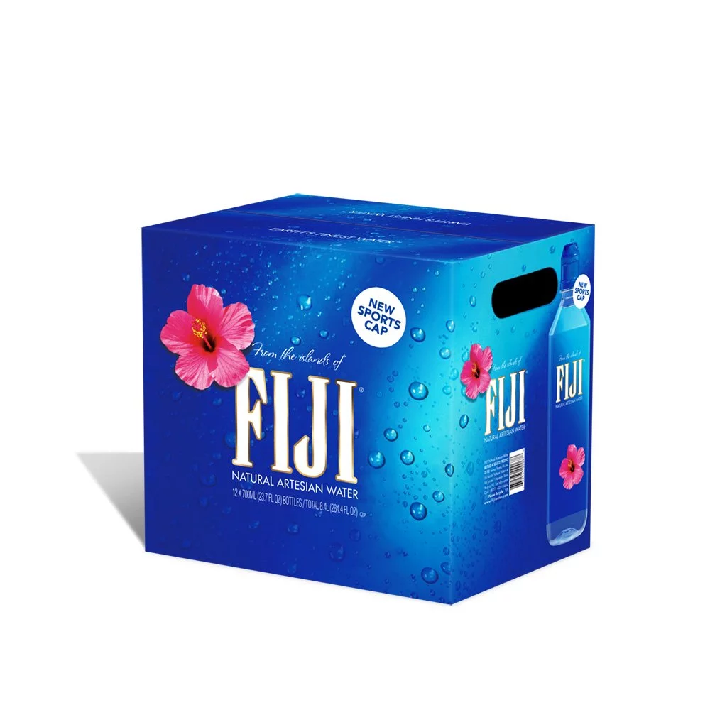 FIJI Natural Artesian Water, 23.7 Fl Oz, Pack of 12
