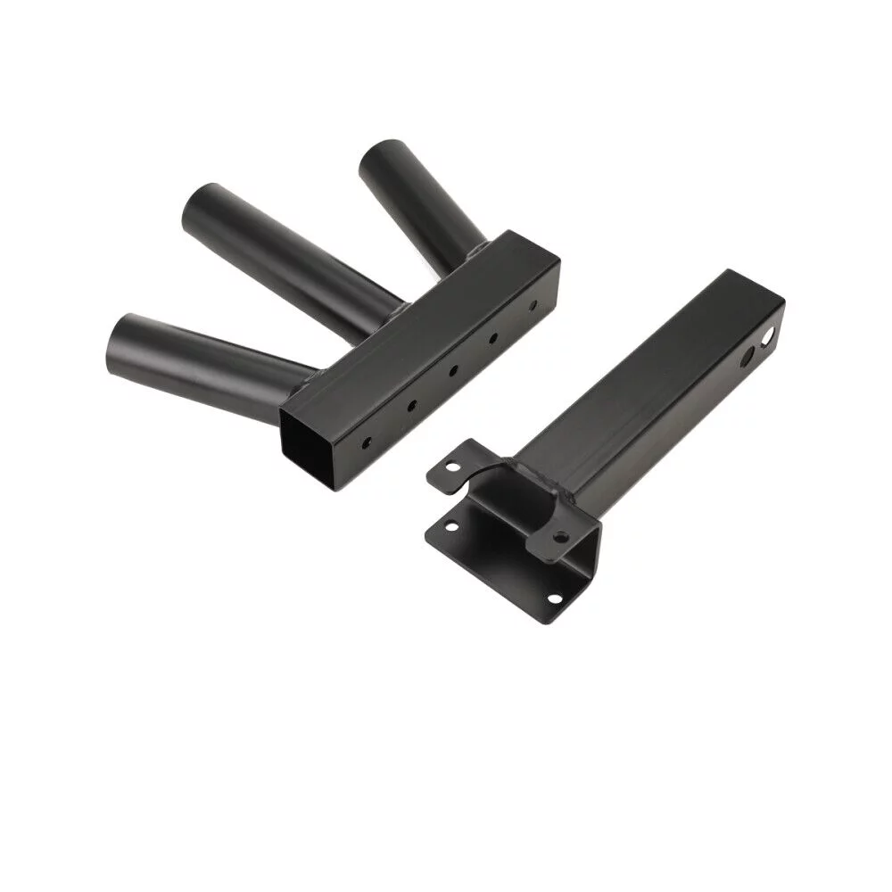 NICCOO Foldable Hitch Mount 3 Flag Pole Holder Compatible with Jeep, SUV, RV, Pickup Truck with Standard Hitch Receivers Bracket, Black, Steel