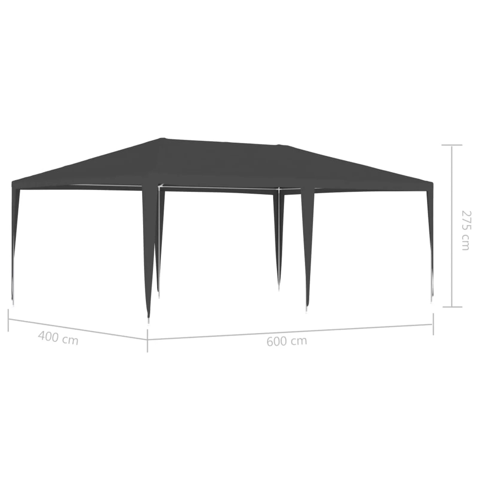 Aibecy Professional Party Tent 13.1'x19.7' Anthracite 0.3 ozft²