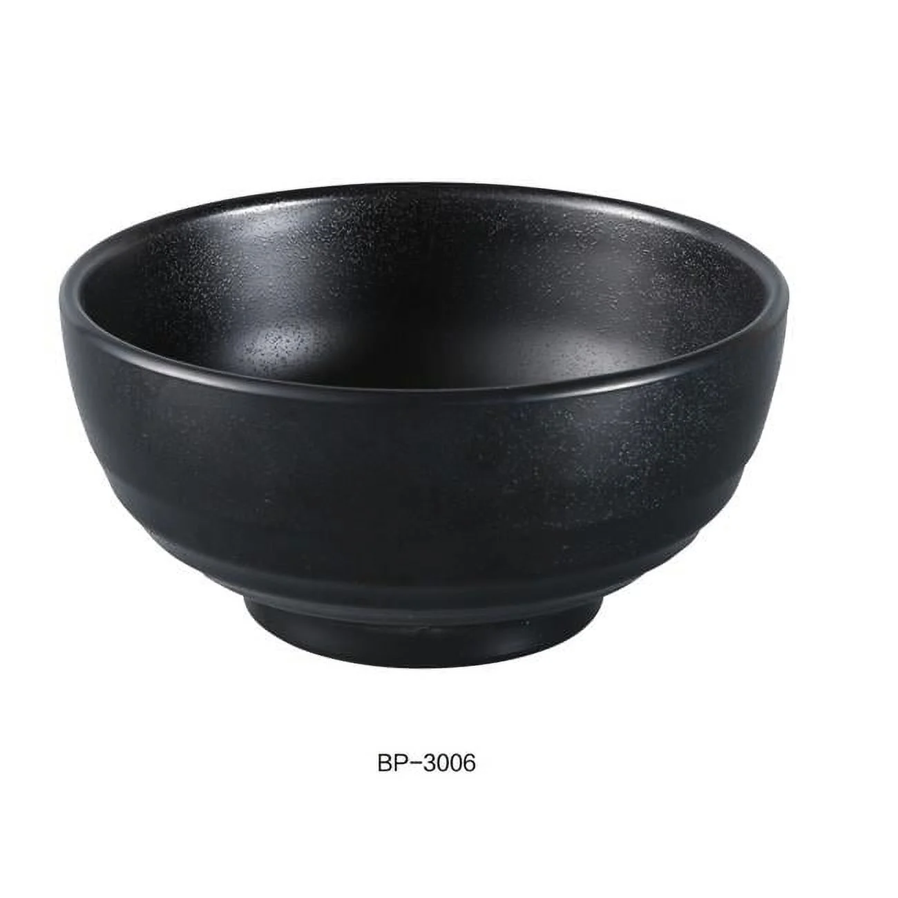 Yanco BP-3006 Black Pearl-2 Woodong Noodle Bowl, Black - 26 oz - Pack of 48