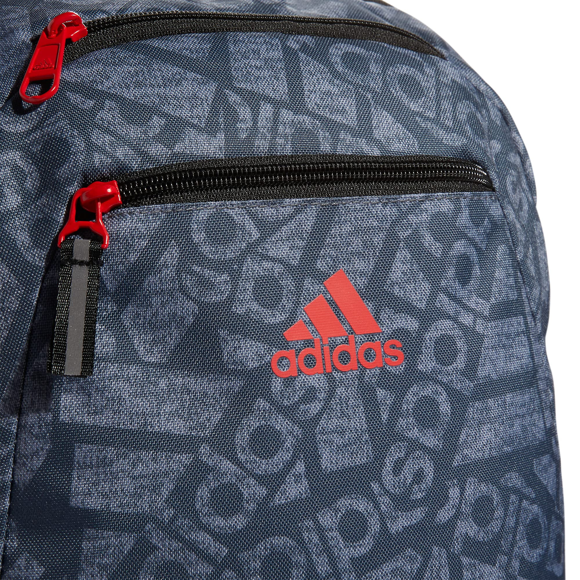 adidas Foundation 6 Backpack, ADI Collage Jersey Onix-Grey/Black/Vivid Red, One Size
