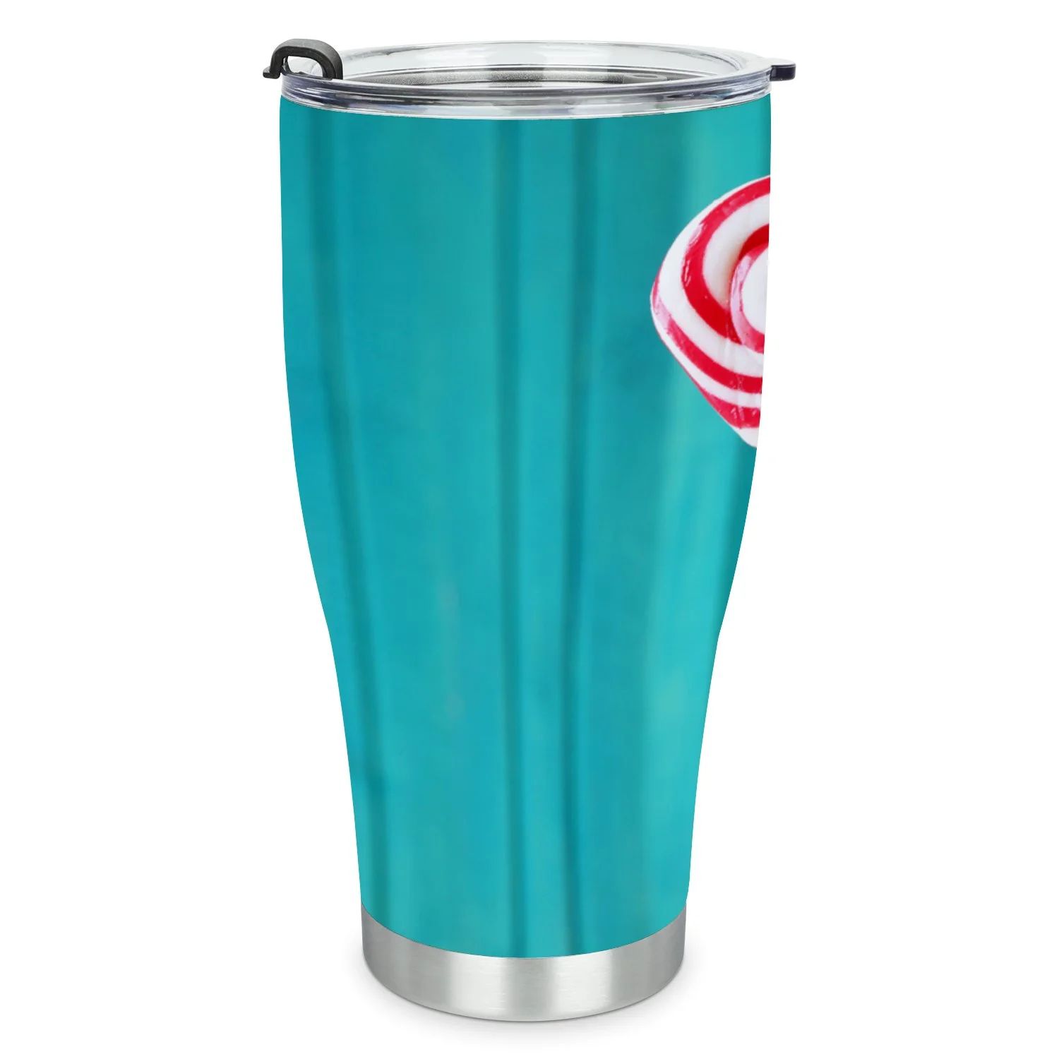 Hidove Stainless Steel Tumbler, Heart Shaped Lollipop for Valentine's Day 30oz Leak Proof & Stainless Steel Bottle for Hot & Cold Drinks - Coffee Travel Mug, Water Metal Canteen, Thermal Cup