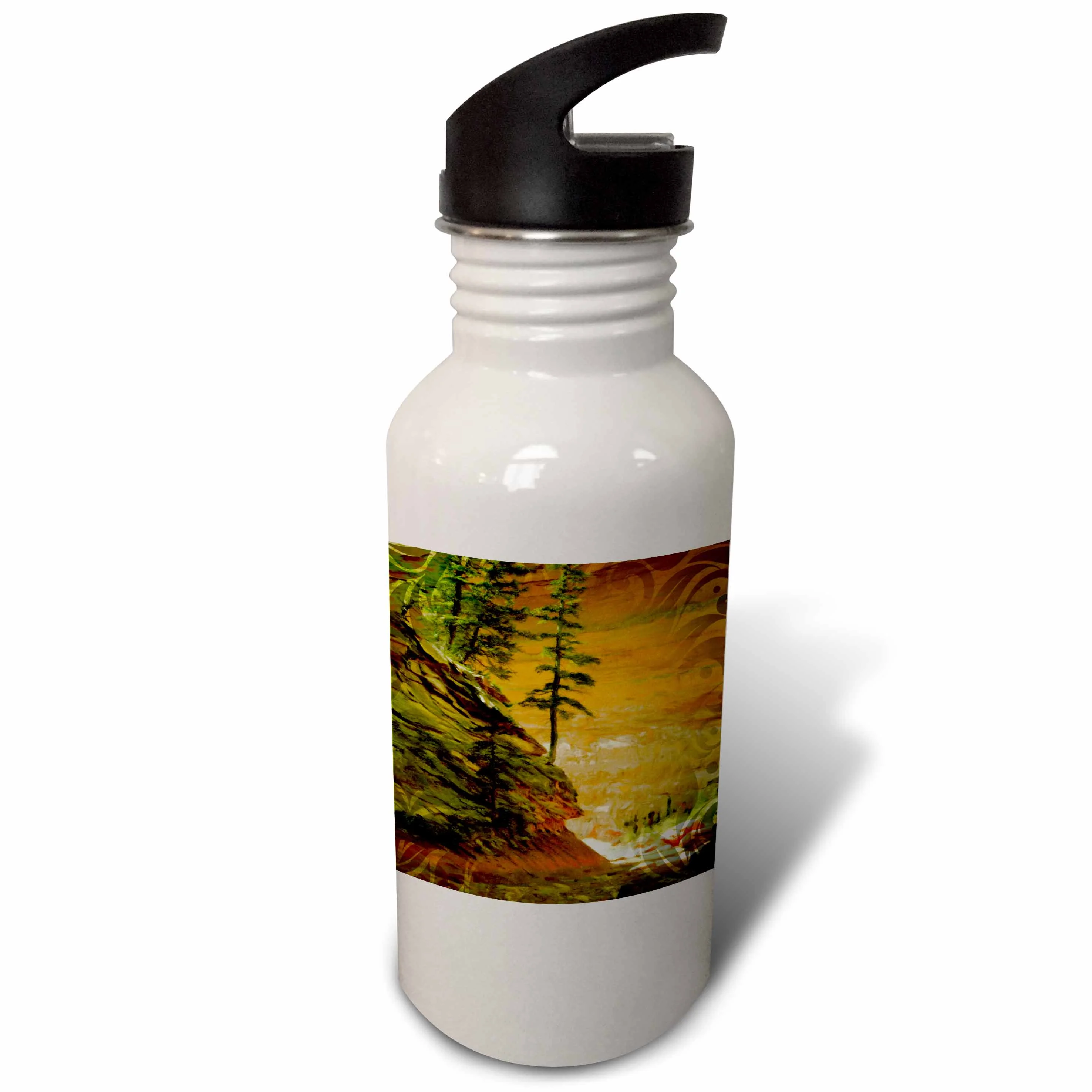 Hanging Pine Tree 21 oz Sports Water Bottle wb-110910-1