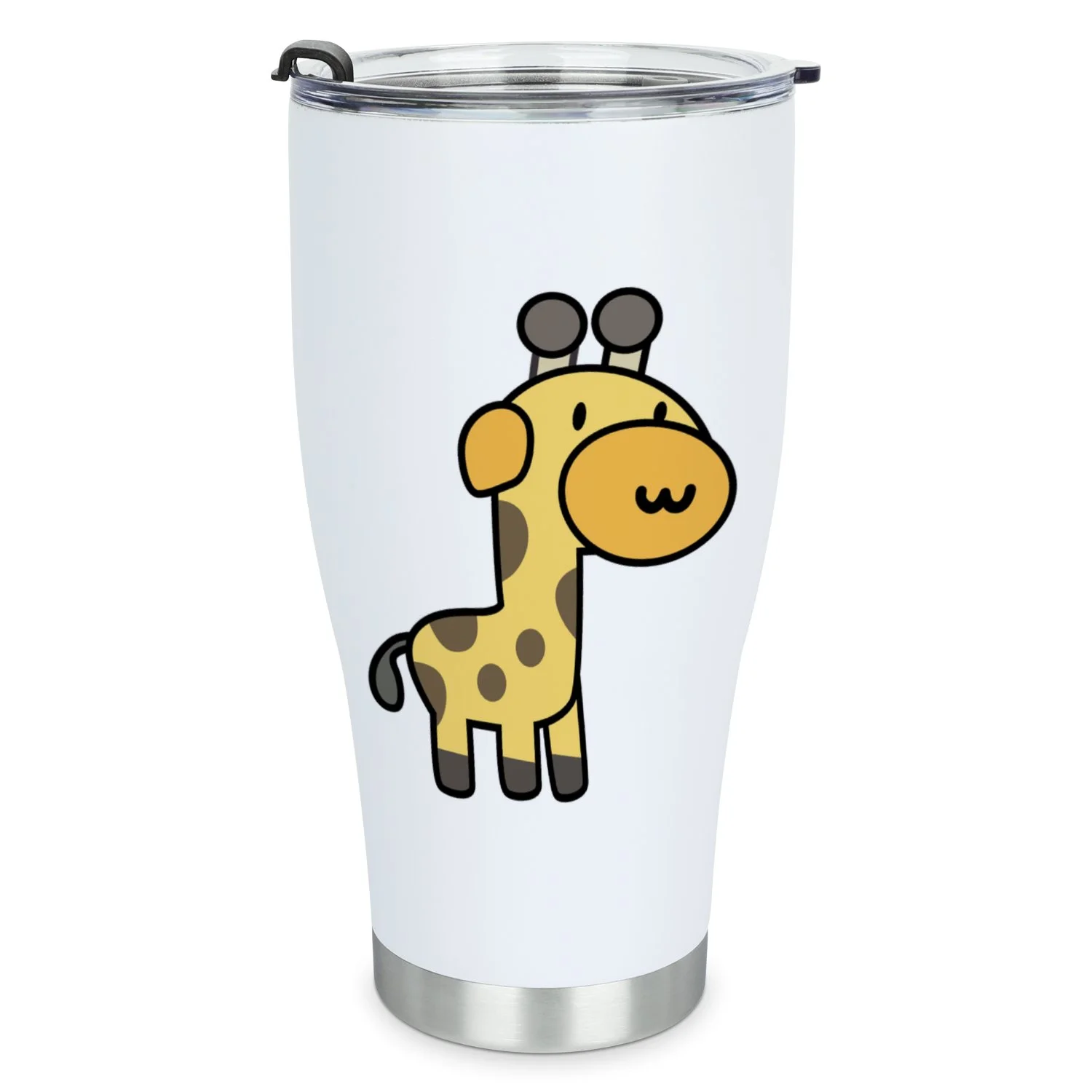 Hidove Stainless Steel Tumbler, Girrafe Cartoon 30oz Leak Proof & Stainless Steel Bottle for Hot & Cold Drinks - Coffee Travel Mug, Water Metal Canteen, Thermal Cup