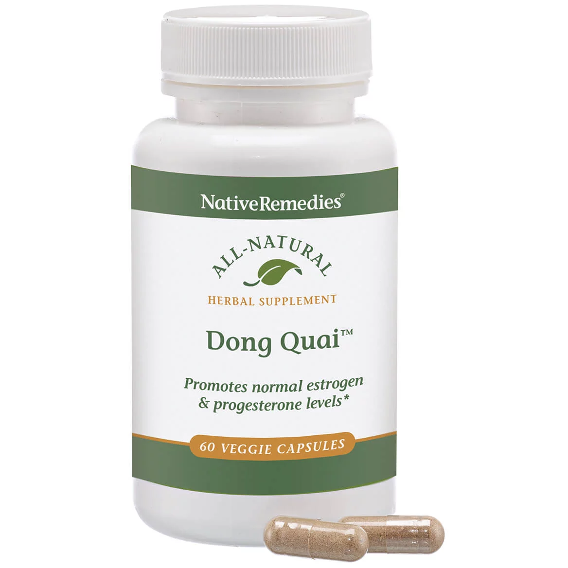 Native Remedies Dong Quai - All Natural Herbal Supplement Supports Female Hormonal Balance and Emotional Health - Promotes Normal Estrogen and Progesterone Levels - 60 Veggie Caps