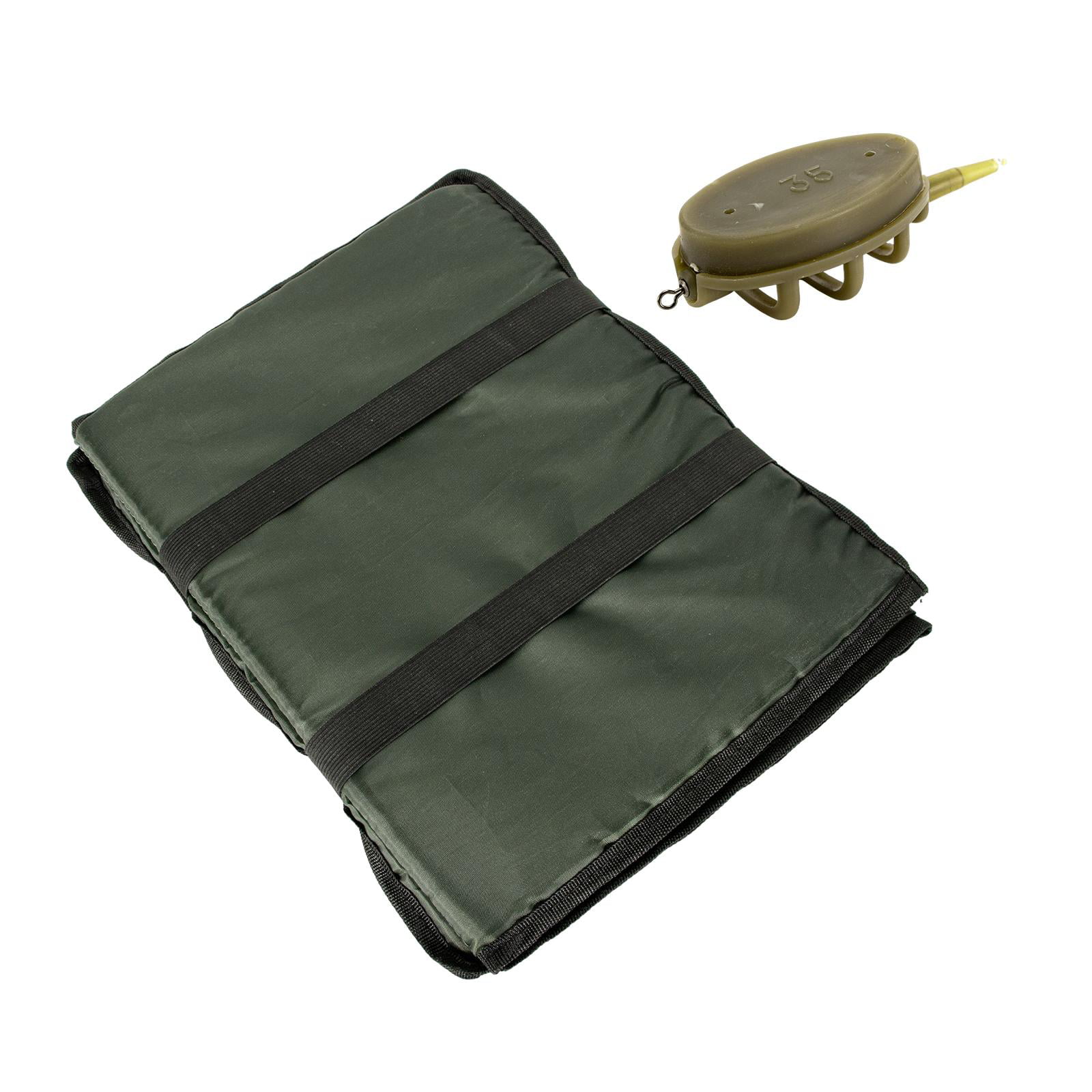 Folding Unhooking Mat, Fishing Method Feeders Set Folded Portable Pad Fish Landing Mat for Fishing Gear Camping Hiking Outdoor