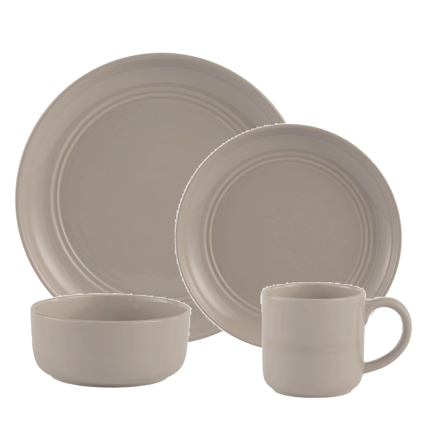 Safdie & Co. Stoneware Dinnerset 16 Piece Grey Ridge