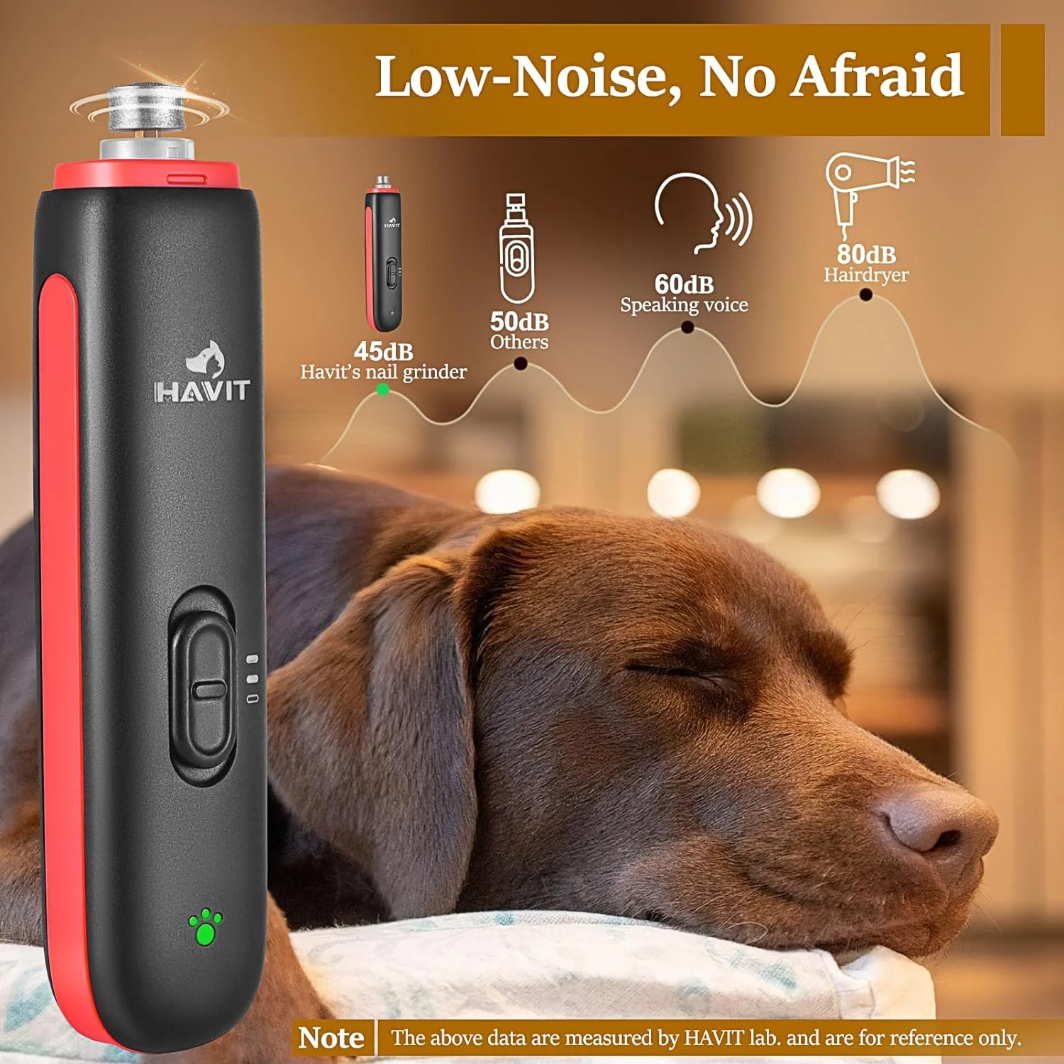 Dog Grooming Kit - Ultra Quiet Dog Nail Grinder + Dog Grooming Hammock Set for Large Dogs with Dog Nail Clipper, Dog Grooming Harness Grooming Helper for Pet Nails Trimming(51LB-80LB)