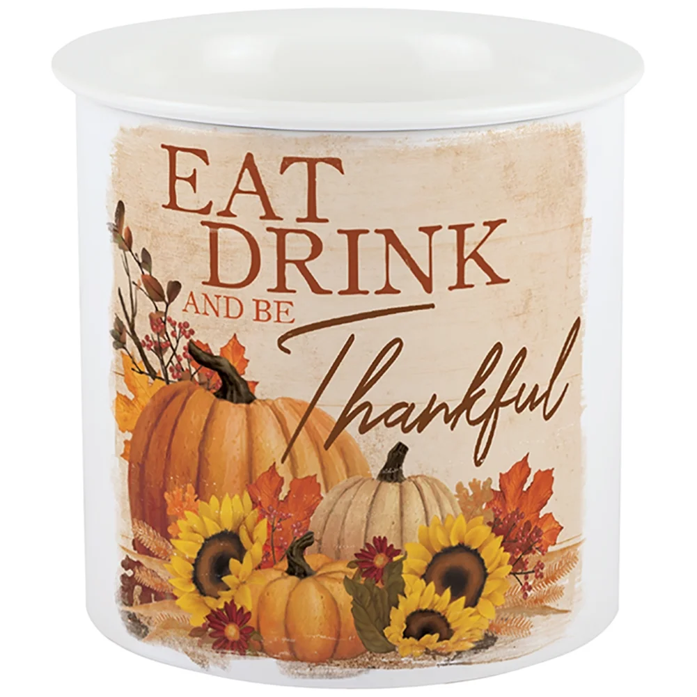 Carson Dip Chiller Ceramic 2 Piece Serving Bowl, Thanksgiving Fall Design 16 oz