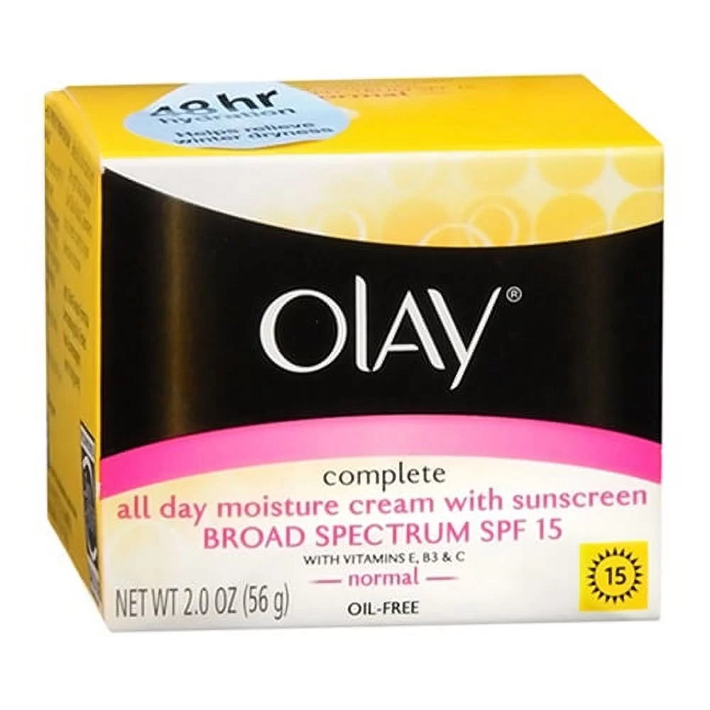 Olay Complete All Day Moisture Cream Spf 15, Normal -2 Oz, 3 Pack