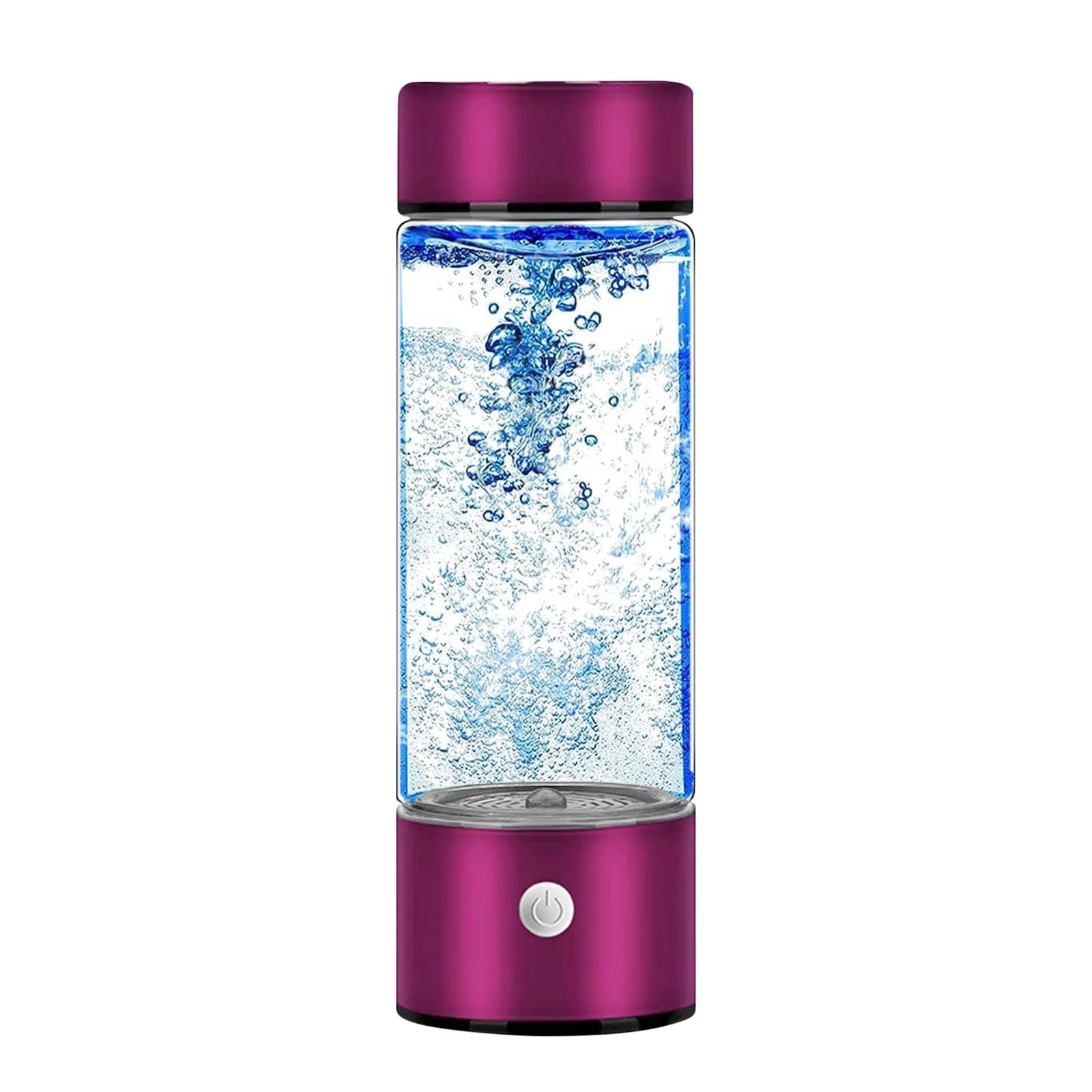 Usmixi Portable Hydrogen Water Generator Bottle SPE PEM Technology, Alkaline Ionizer Generator USB Rechargeable Portable Hydrogen Rich Water Glass Health Bottle for Health Life Gift for Festival