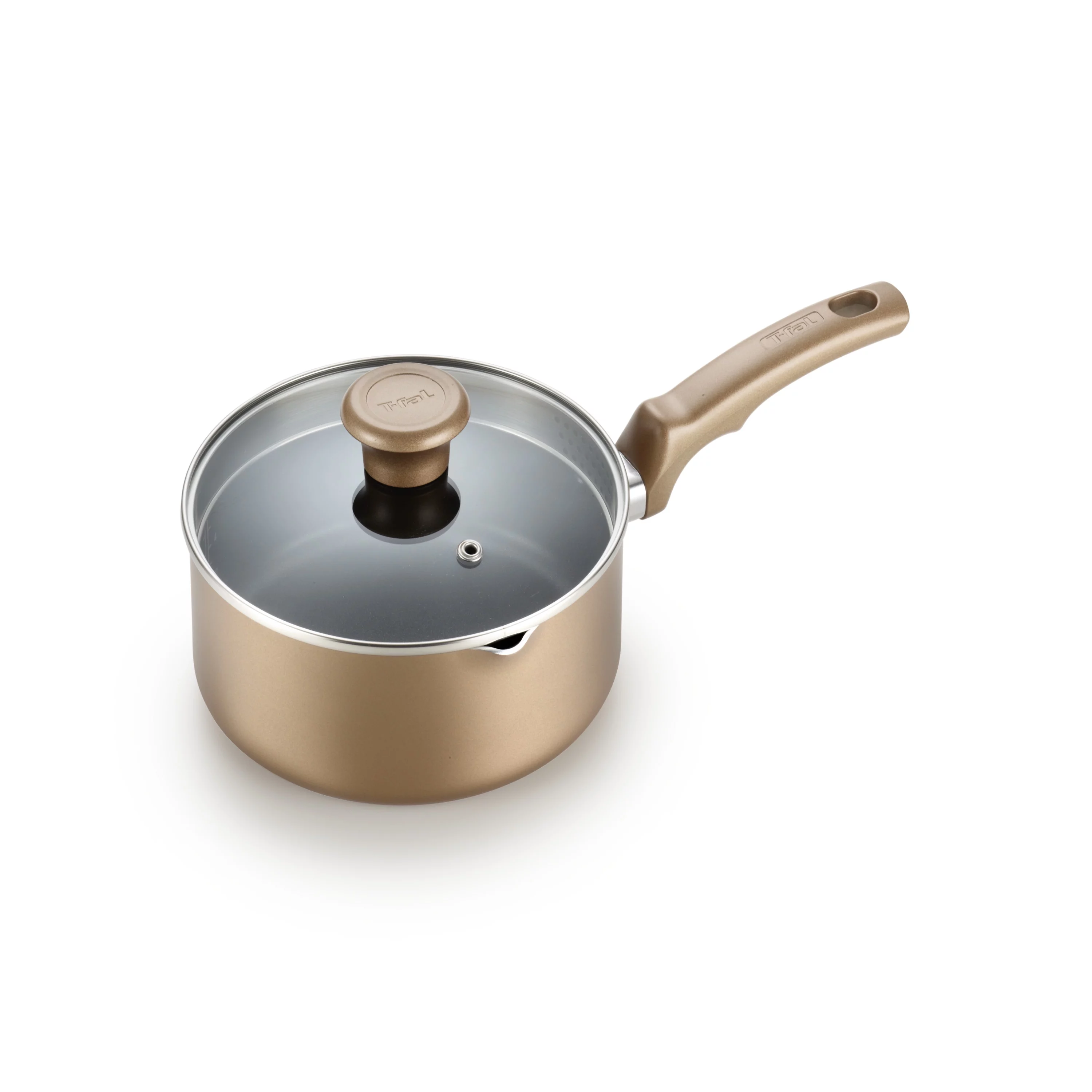 T-Fal, Comfort Titanium Nonstick, Bronze, 14 Piece Cookware Set