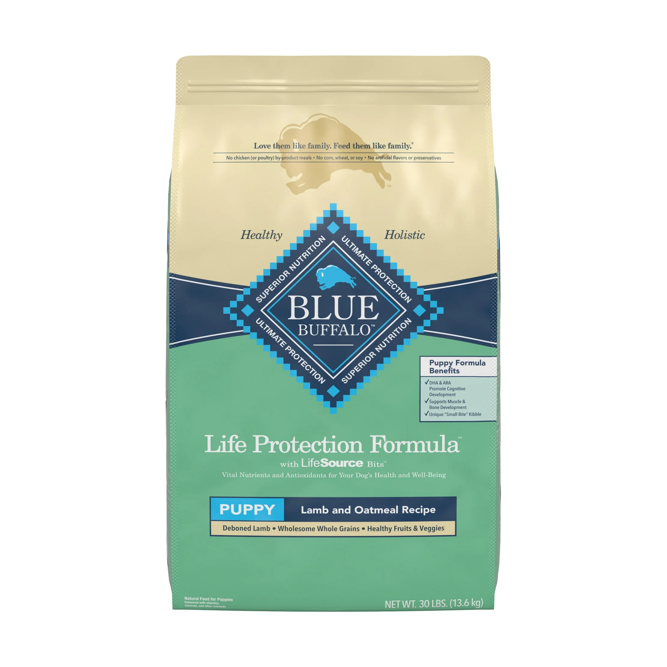 Life Protection Lamb & Oatmeal Recipe Puppy Dry Dog Food - 30lbs