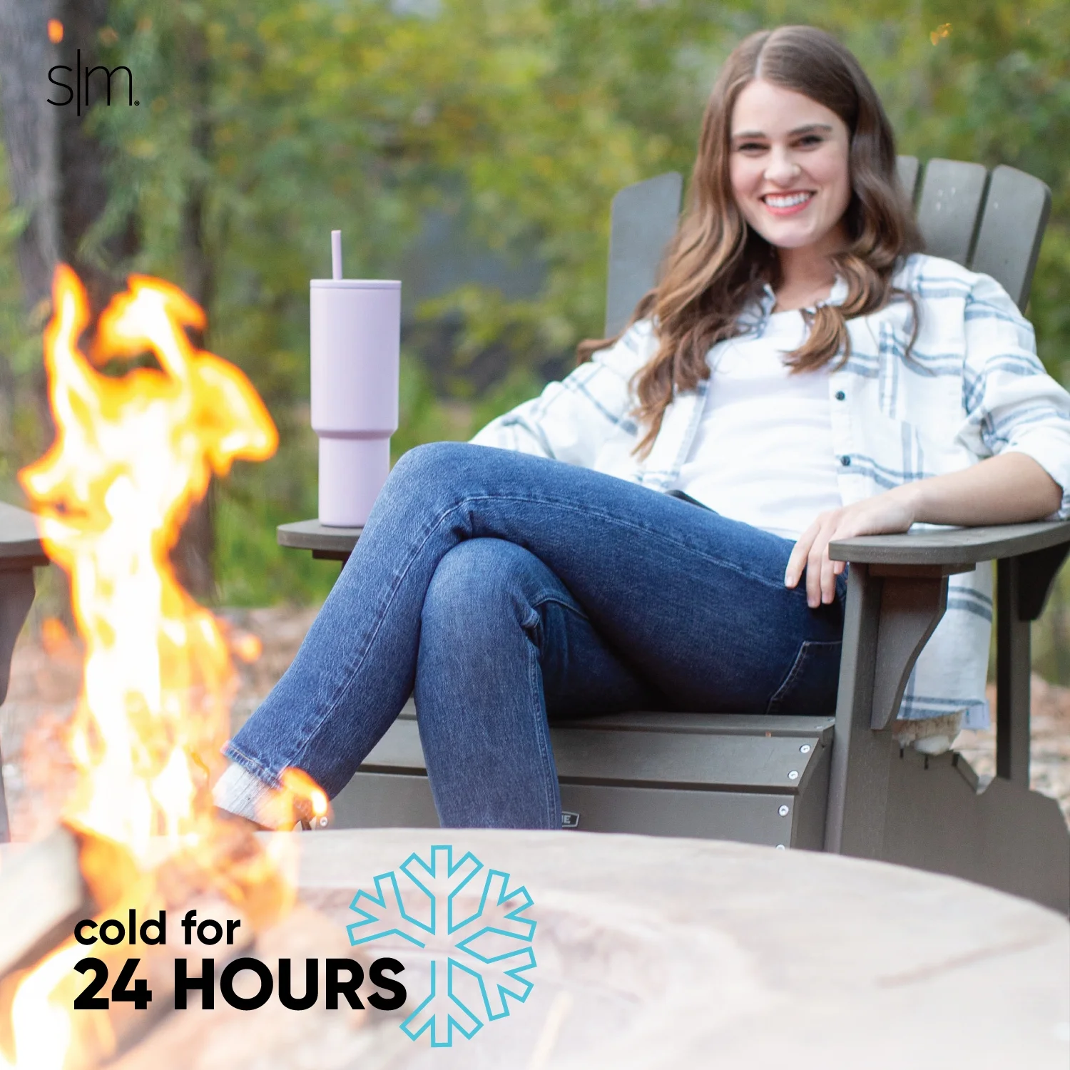 Simple Modern 40 fl oz Insulated Stainless Steel Trek Tumbler with Straw Lid | Almond Birch