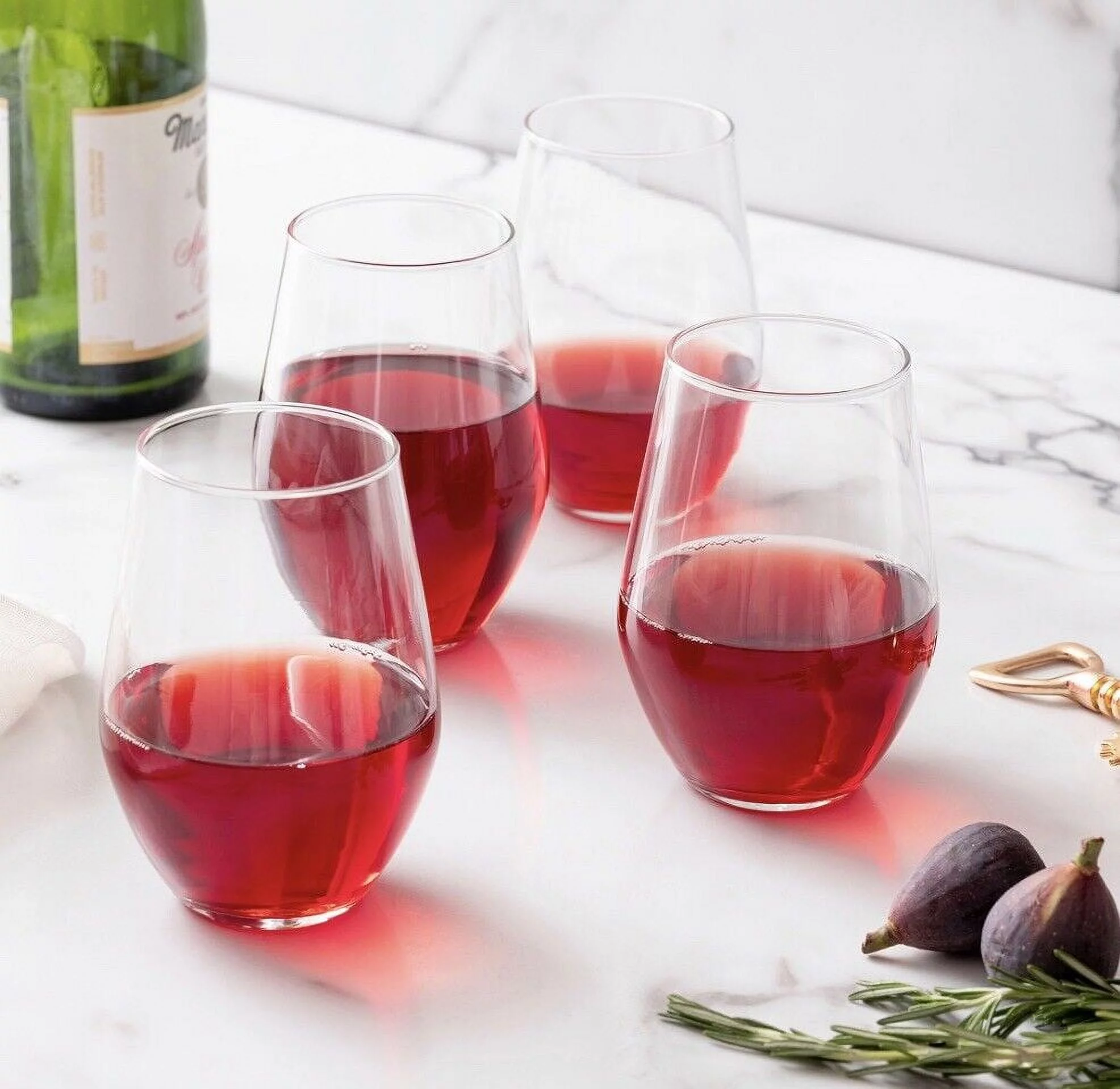 Luminarc Concerto 19oz Stemless Wine Glasses, Set of 4 - Clear