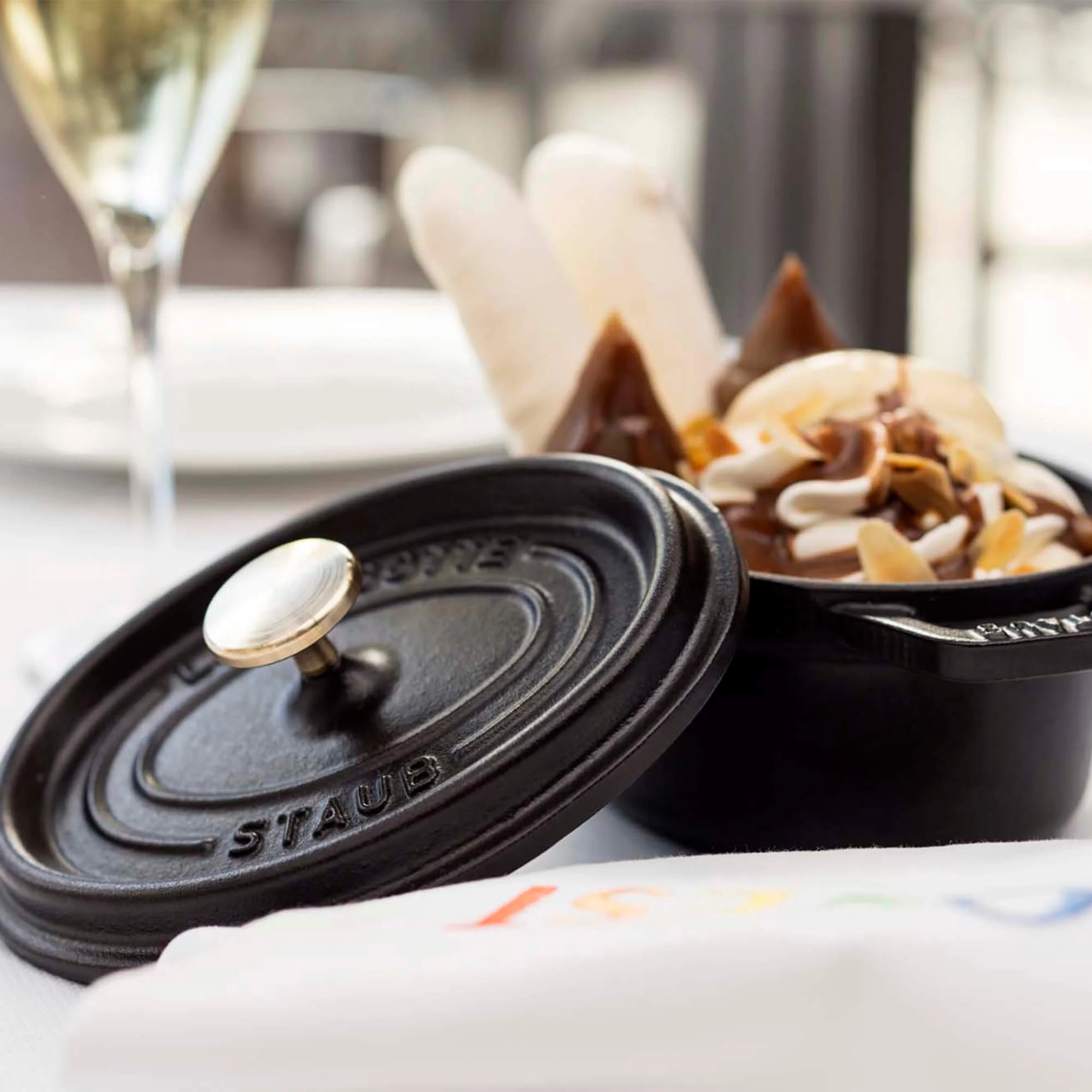 Staub Cast Iron 0.25-qt Mini Round Cocotte - Matte Black