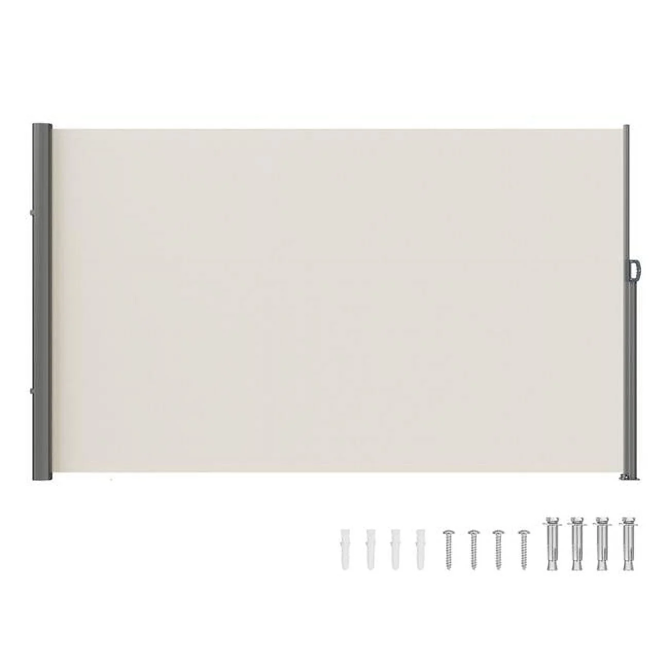 Vevor KSSCP180X300TP4R5V0 Retractable Side Awning, 71 x 118 in. Outdoor Privacy Screen - Beige