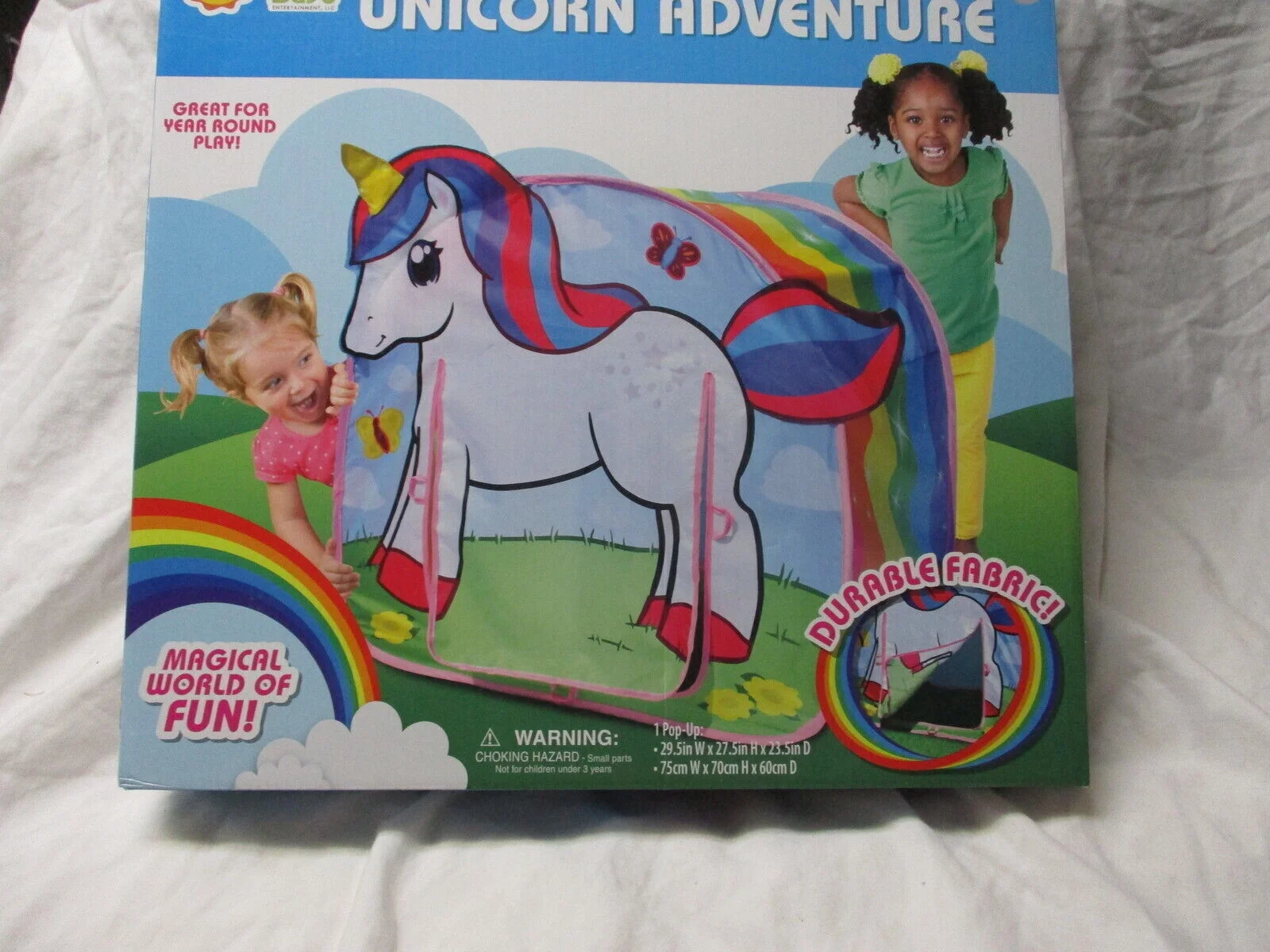 Sunny Days Entertainment Unicorn Adventure Pop Up Play Tent  Rainbow Princess I