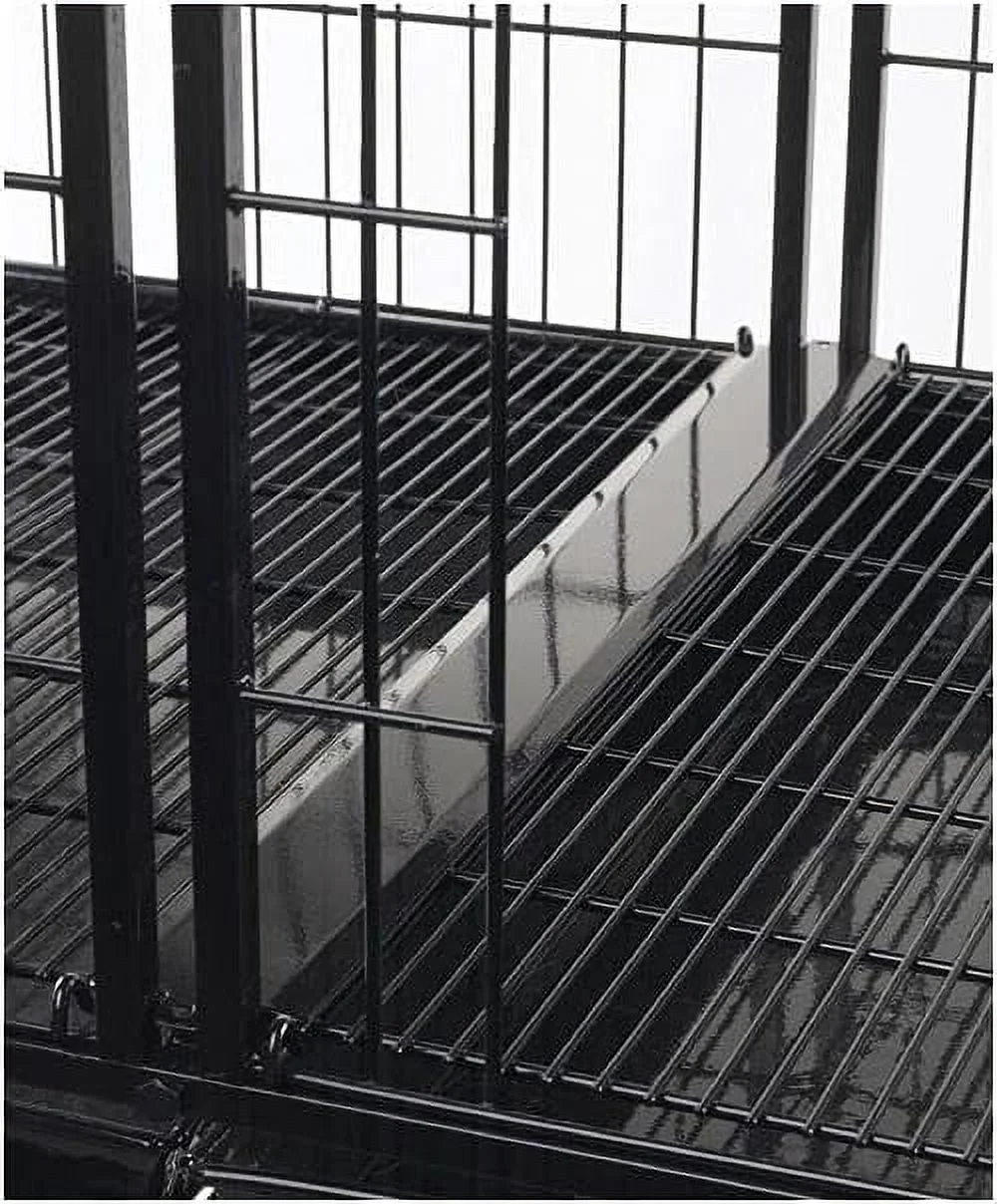 Steel Modular Dog Cage Tray Connector, Black