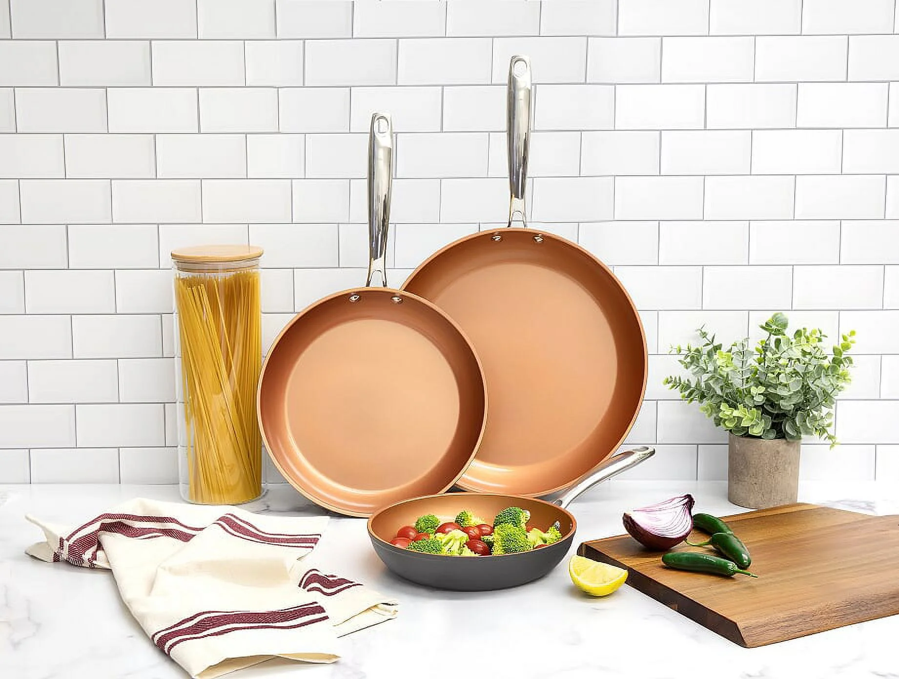 GOTHAM STEEL Pro Hard Anodized Pots and Pans 14 Piece Premium Cookware Set