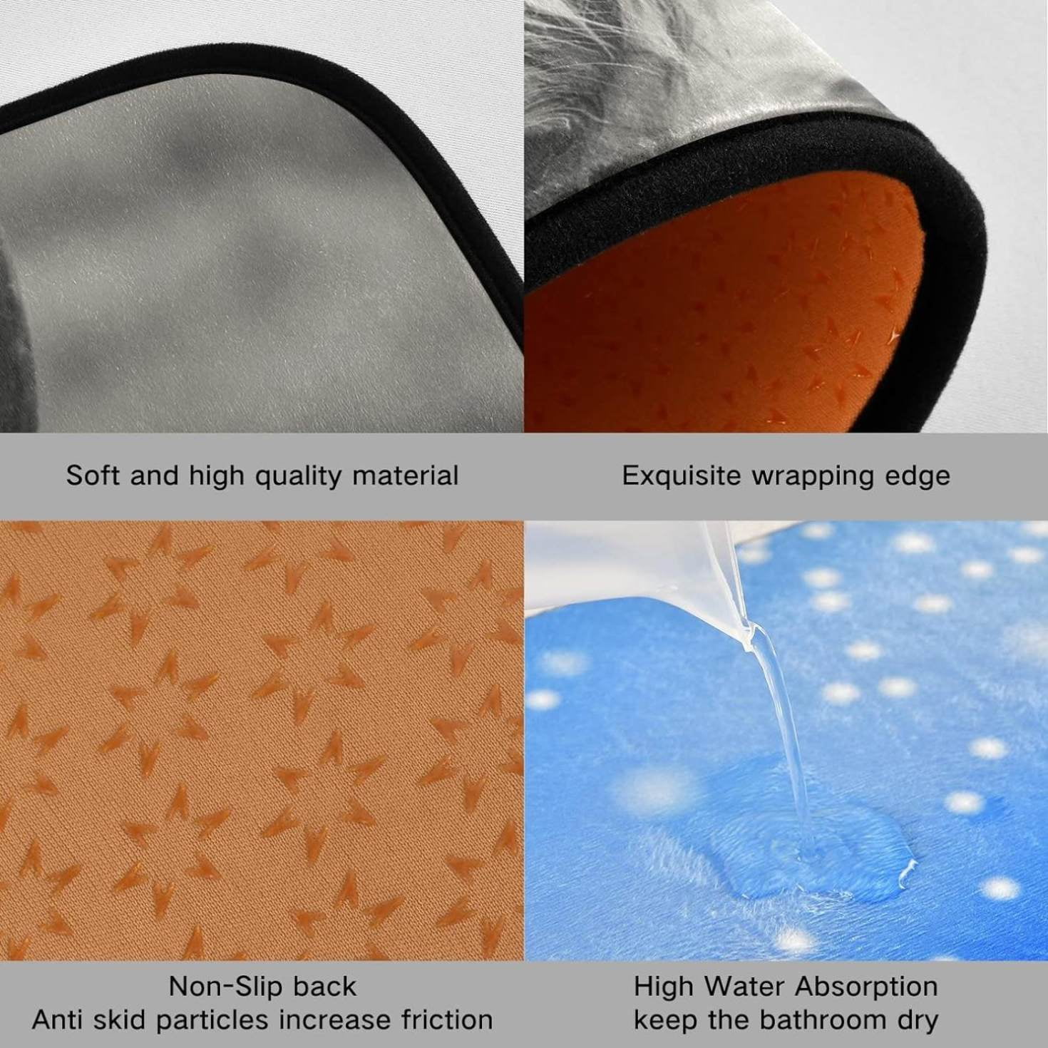 Hyjoy Kitchen Rugs 2 Piece Waterproof Non Slip Kitchen Mat Highland Cow Kitchen Rug Set for Sink Office Kitchen Cafe, 19.7