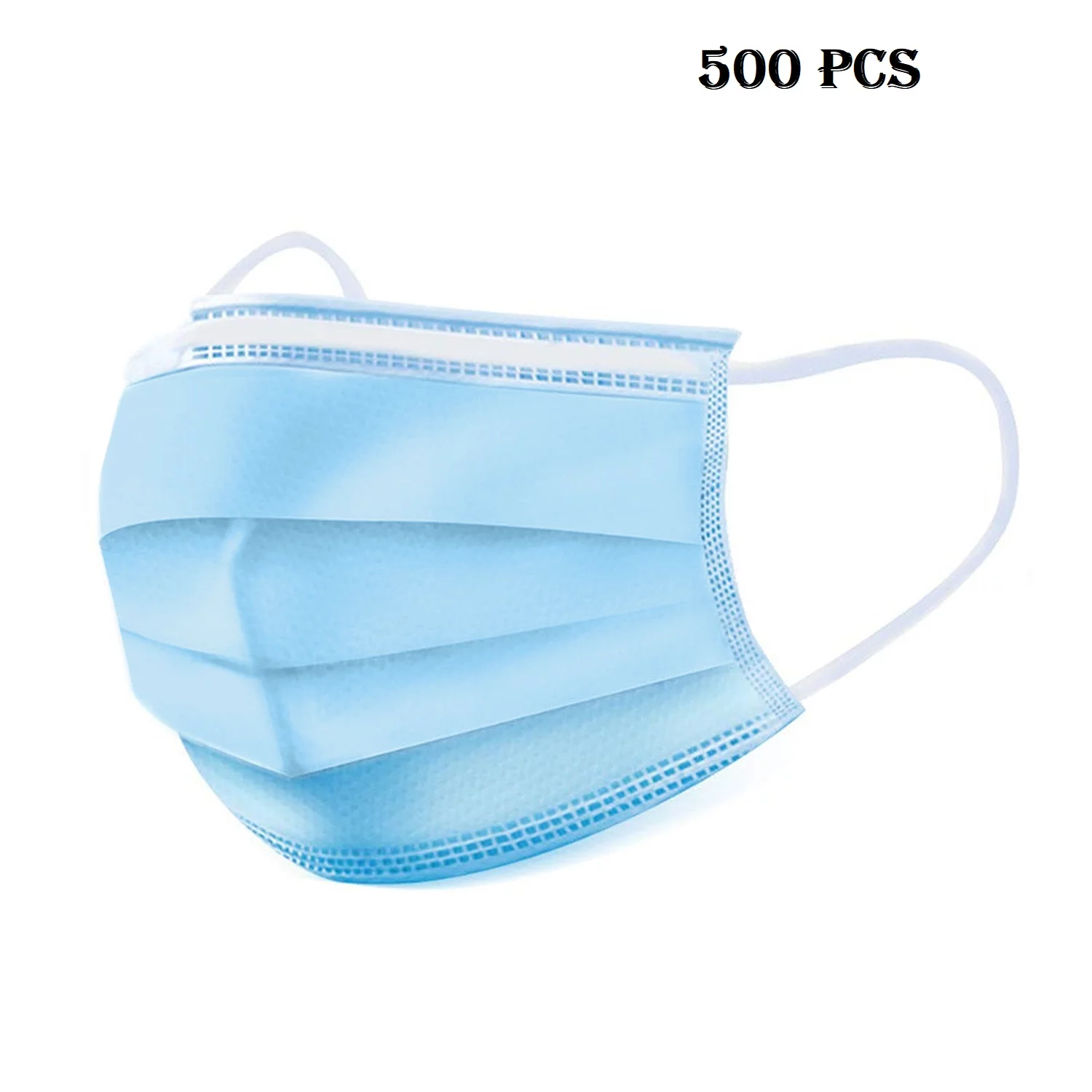 500pcs Disposable Face Masks Elastic Ear Loop Disposable Safety Mask(Non-Medical)